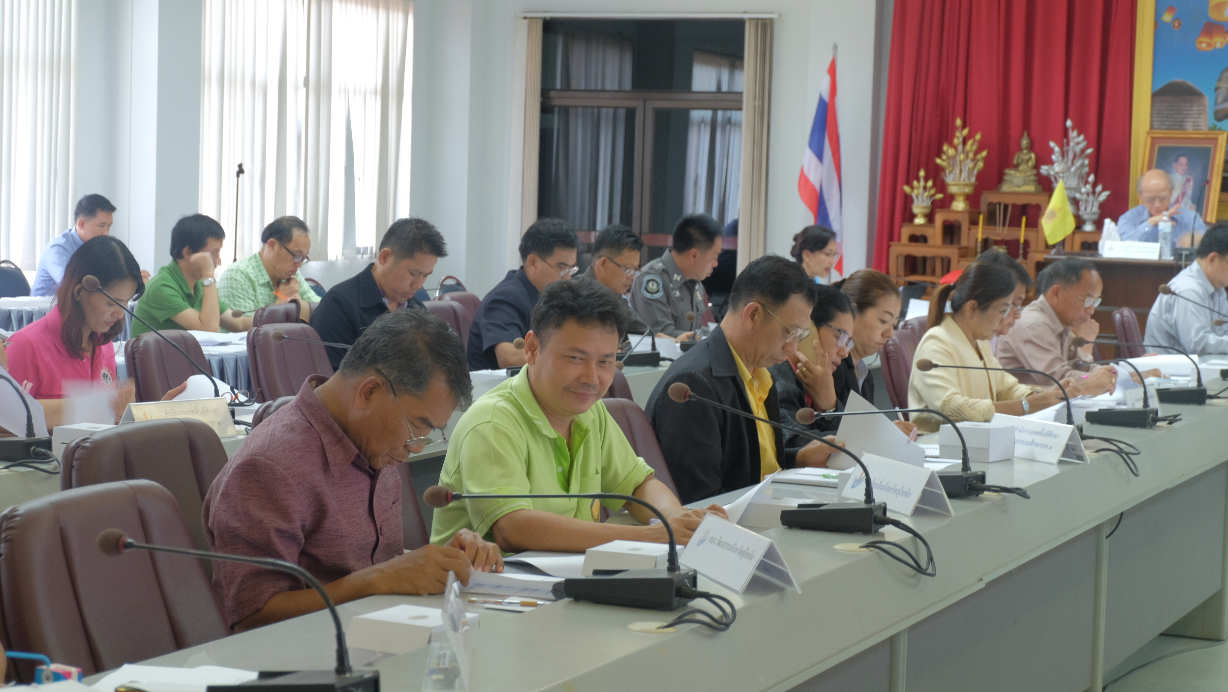 #สุโขทัย ดินแดนแห่งความสุข #นายสุวิน  พึ่งเงิน  พัฒนาการจังหวัดสุโขทัย เข้าประชุมเตรียมการรับเสด็จทูลกระหม่อมหญิงอุบลรัตนราชกัญญา สิริวัฒนาพรรณวดีในวโรกาสเสด็จเยี่ยมและติดตามผลการดำเนินงานโครงการTO BE NUMBER ONE ครั้งที่ 2 วันพุธที่ 12 ตุลาคม 2559 ณ ห้องป