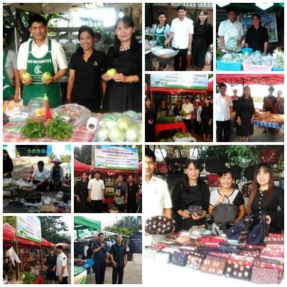 #สุโขทัย ดินแดนแห่งความสุข #วันที่ 2 พฤศจิกายน  2559 นายสุวิน  พึ่งเงิน  พัฒนาการจังหวัดสุโขทัย พร้อมด้วยนักวิชาการพัฒนาชุมชนจังหวัดสุโขทัย ได้ตรวจเยี่ยมตลาดนัดชุมชนไทยช่วยไทยคนไทยยิ้มได้ ข้างธนาคารธกส. สาขาสุโขทัย อำเภอเมืองสุโขทัย จังหวัดสุโขทัย  (ข่าวโ