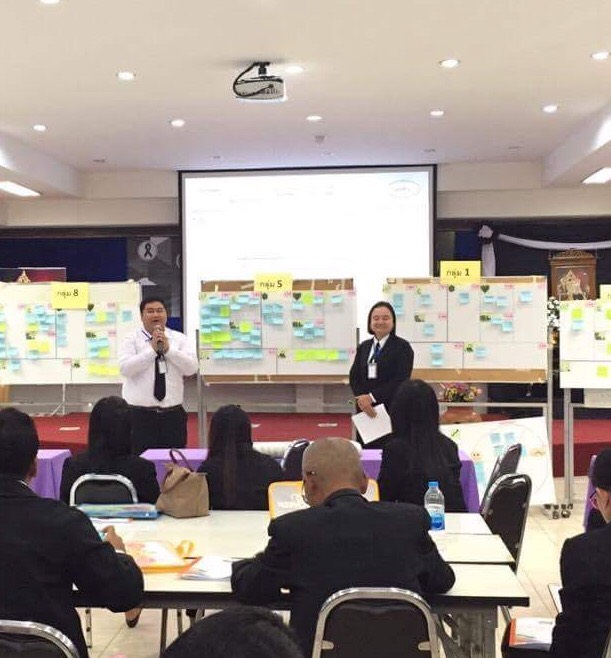 #สุโขทัย ดินแดนแห่งความสุข #นักวิชการพัฒนาชุมชน จังหวัดสุโขทัย เข้ารับการอบรมพัฒนากรระหว่างประจำการ ปี 2560 ณ ศูนย์ศึกษาและพัฒนาชุมชนพิษณุโลก ซึ่งวันนี้มีตัวแทนในการนำเสนอ การใช้เครื่องมือ vp วิเคราะห์เพื่อออกแบบสร้างคุณค่าให้ผลิตภัณฑ์/การบริการเพื่อประช