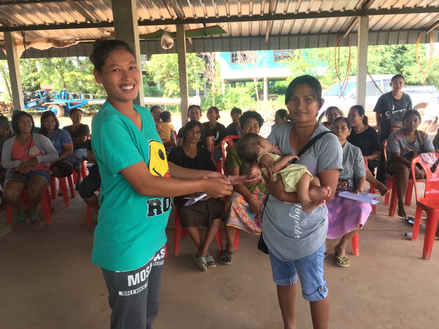 #สุโขทัย ดินแดนแห่งความสุข #นางสาวณัฐกานต์  เที่ยงมณี  นักวิชาการพัฒนาชุมชนชำนาญการ ร่วมประชุมใหญ่สามัญสมาชิกกลุ่มออมทรัพย์ฯ บ้านจอมสังข์ ม.3 ต.ปากพระ เพื่อรายงานผลการดำเนินงานประจำปีและมอบเงินสวัสดิการบุตรสมาชิกแรกเกิด (ข่าวโดยนางสาวณัฐกานต์  เที่ยงมณี น