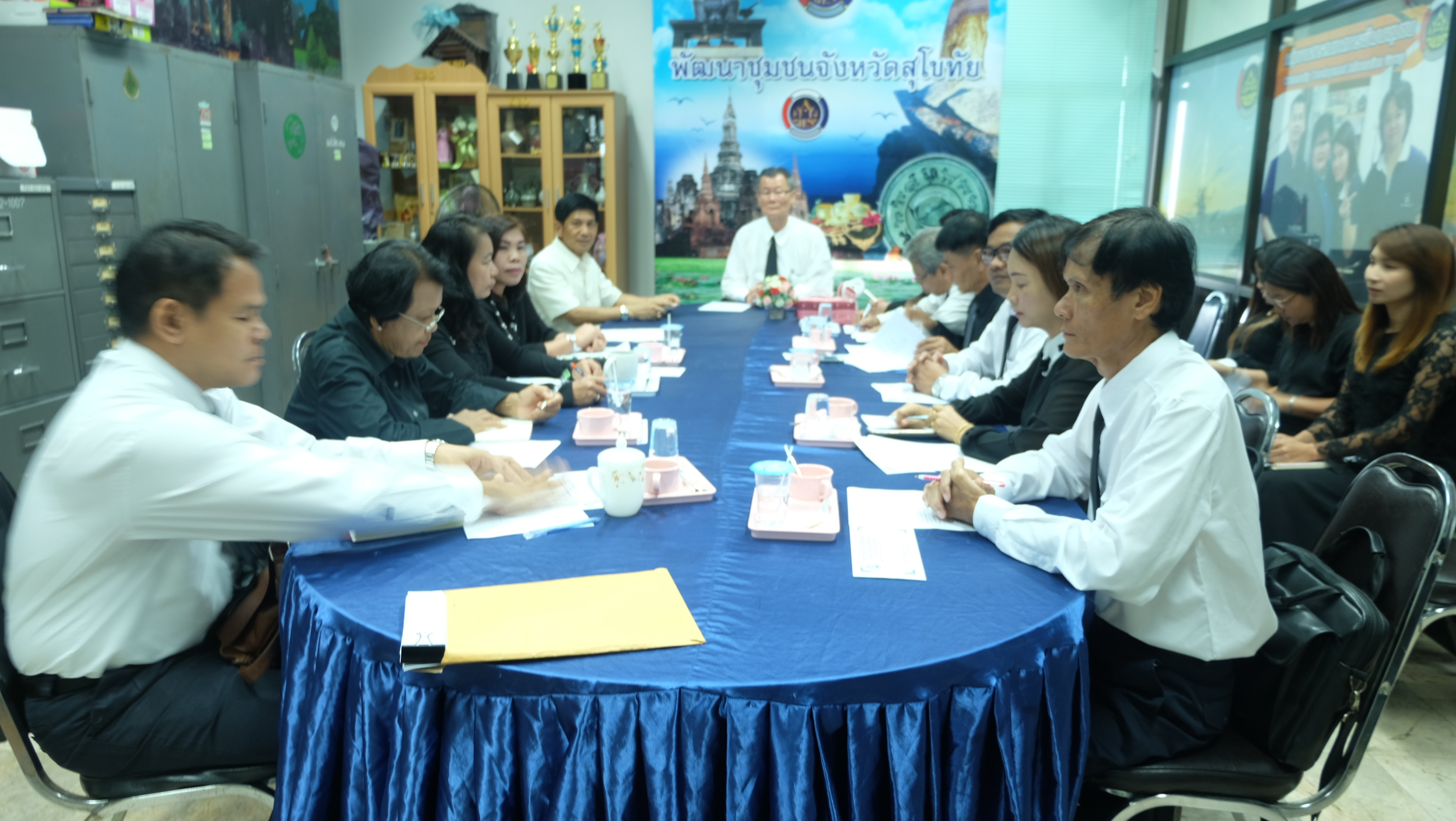 #สุโขทัย ดินแดนแห่งความสุข #วันที่ 9 พฤศจิกายน  2559 นายไพบูลย์    บูรณสันติ  พัฒนาการจังหวัดราชบุรี รกน.นว.พช.เชี่ยวชาญ (สสช.) ได้มาตรวจเยี่ยมความคืบหน้าบริษัทประชารัฐฯจังหวัดสุโขทัย โดยมีนายสุวิน  พี่งเงิน  พัฒนาการจังหวัดสุโขทัย หัวหน้ากลุ่มงานฯ หัวหน้