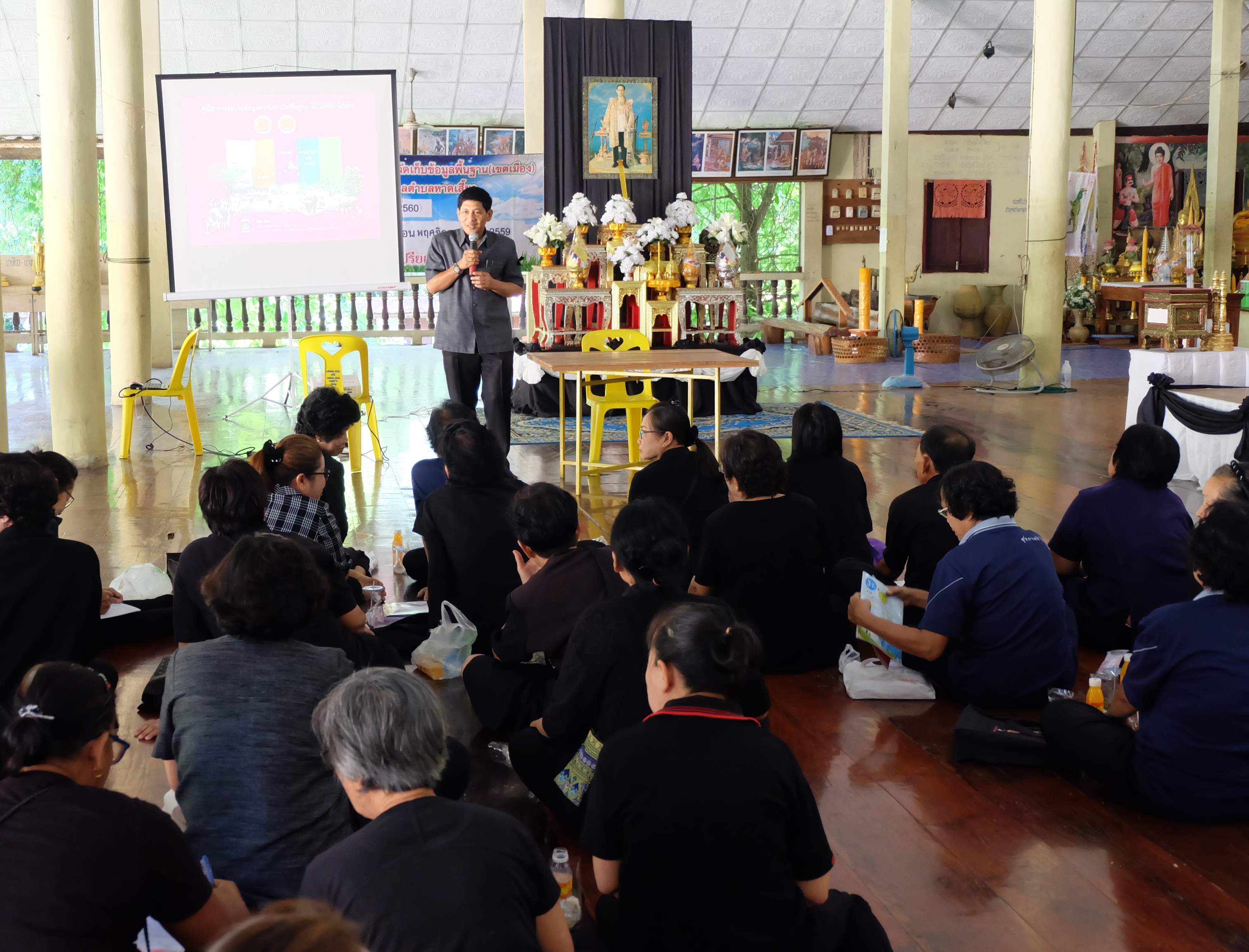 #สุโขทัย ดินแดนแห่งความสุข #วันที่ 30 พฤศจิกายน 2559 นายสุวิน พึ่งเงิน พัฒนาการจังหวัดสุโขทัย พร้อมด้วยนางสาวกฤษณา กันทะสา หัวหน้ากลุ่มงานสารสนเทศการพัฒนาชุมชน และนางสาวศรันยา วัฒนธงทอง นักวิชาการพัฒนาชุมชนชำนาญการ ลงพื้นที่ติดตามการประชุมเชิงปฏิบัติการก