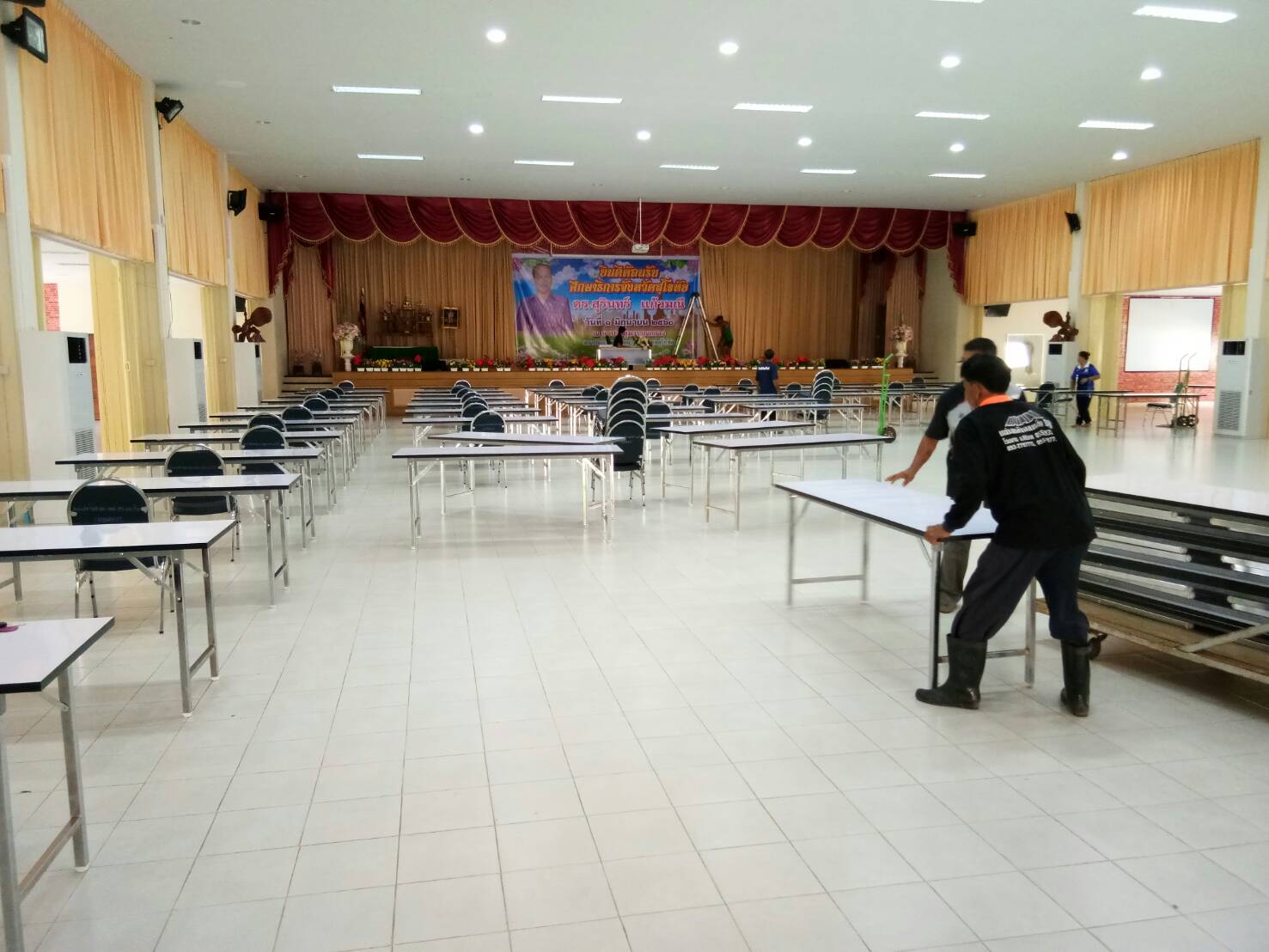 พช.สท. เตรียมพร้อมสถานที่กับการสอบคัดเลือก อสพ.รุ่น 70