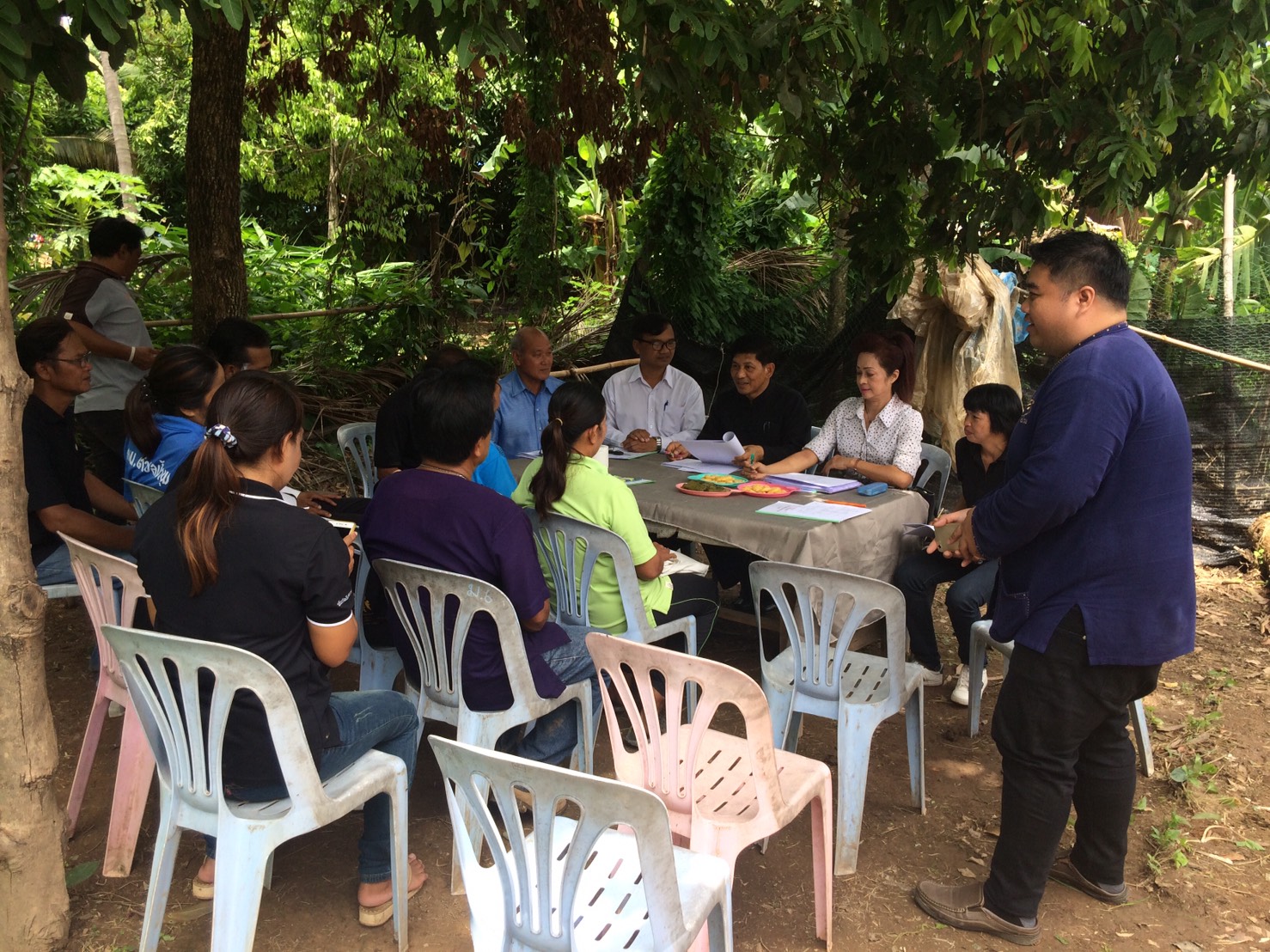 ลงพื้นที่คัดเลือกครัวเรือนสัมมาชีพ อ.ศรีนคร