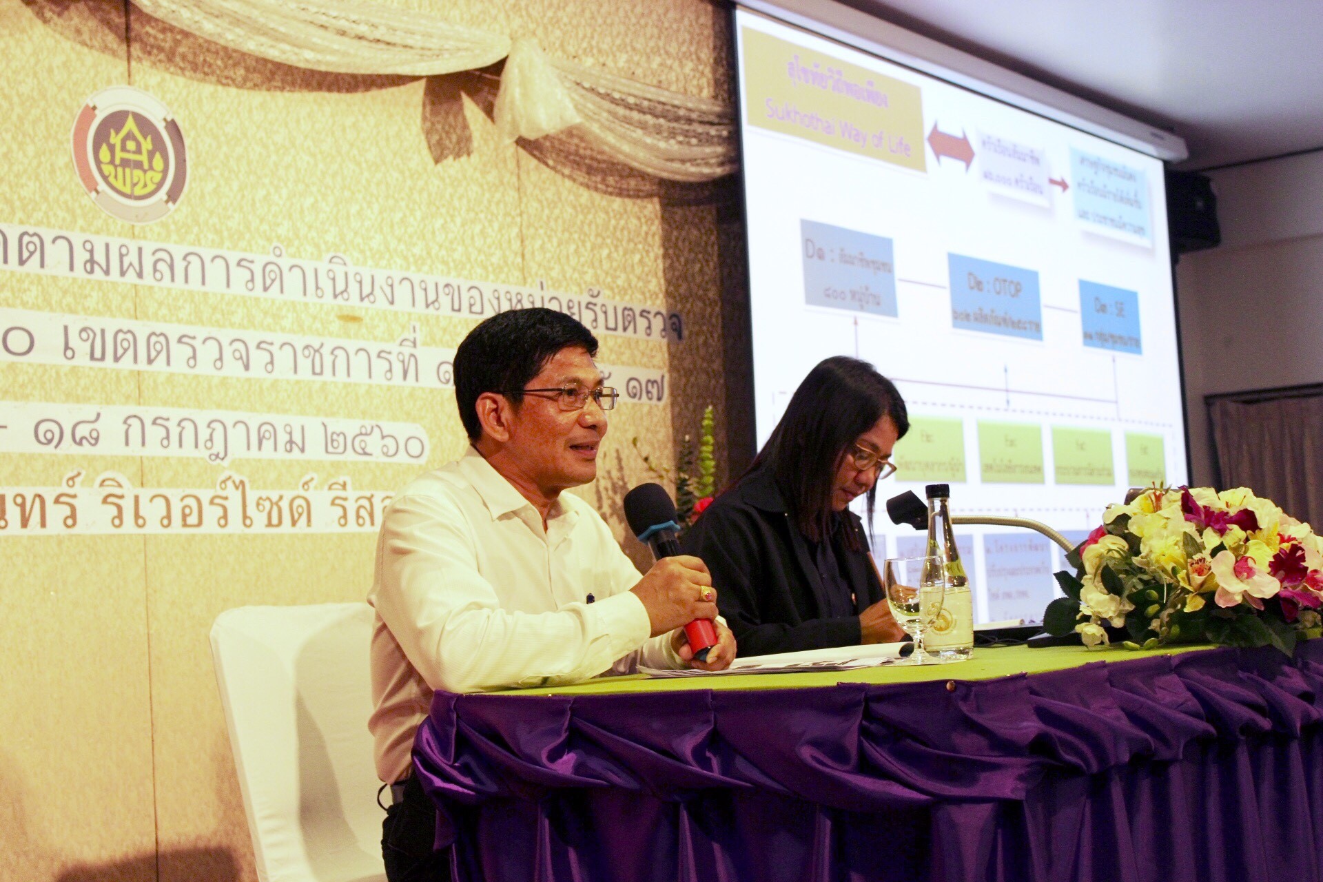 การประชุมเชิงปฏิบัติการตรวจติดตามผลการดำเนินงานของหน่วยรับตรวจ รายไตรมาส ครั้งที่ 2/2560 เขตฯ 15,16,17