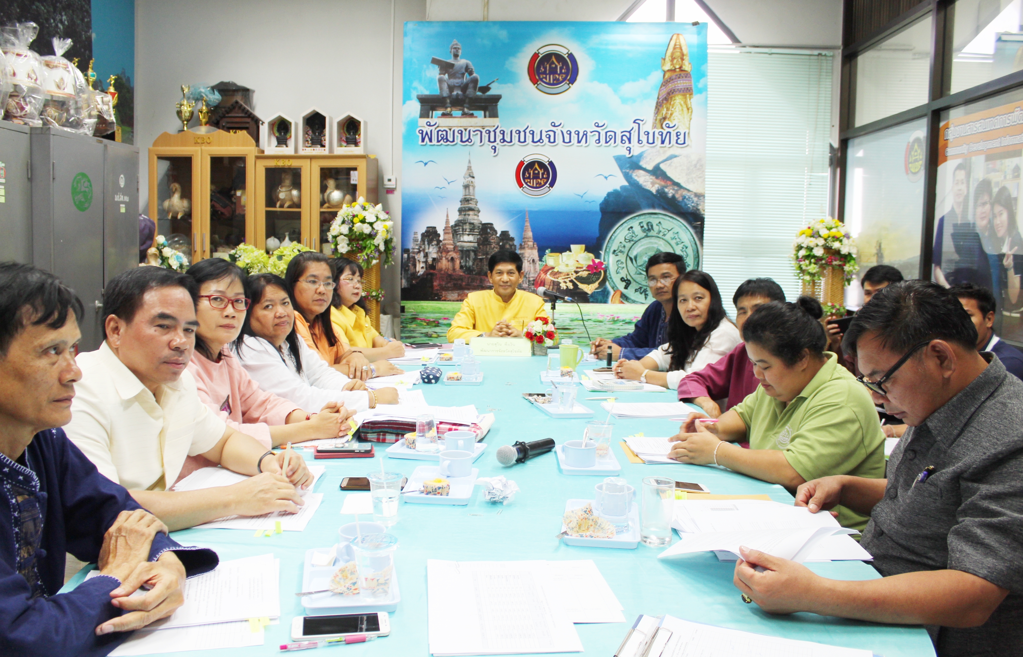 วันที่ 31 พฤษภาคม 2561 เวลา 13.30 น. นายสุวิน  พึ่งเงิน พัฒนาการจังหวัดสุโขทัย เป็นประธานการประชุมพัฒนาการอำเภอ/หัวหน้ากลุ่มงาน/ฝ่าย/นักวิชาการพัฒนาชุมชนจังหวัด ประจำเดือนพฤษภาคม 2561 ครั้งที่ 5/๒๕๖๑