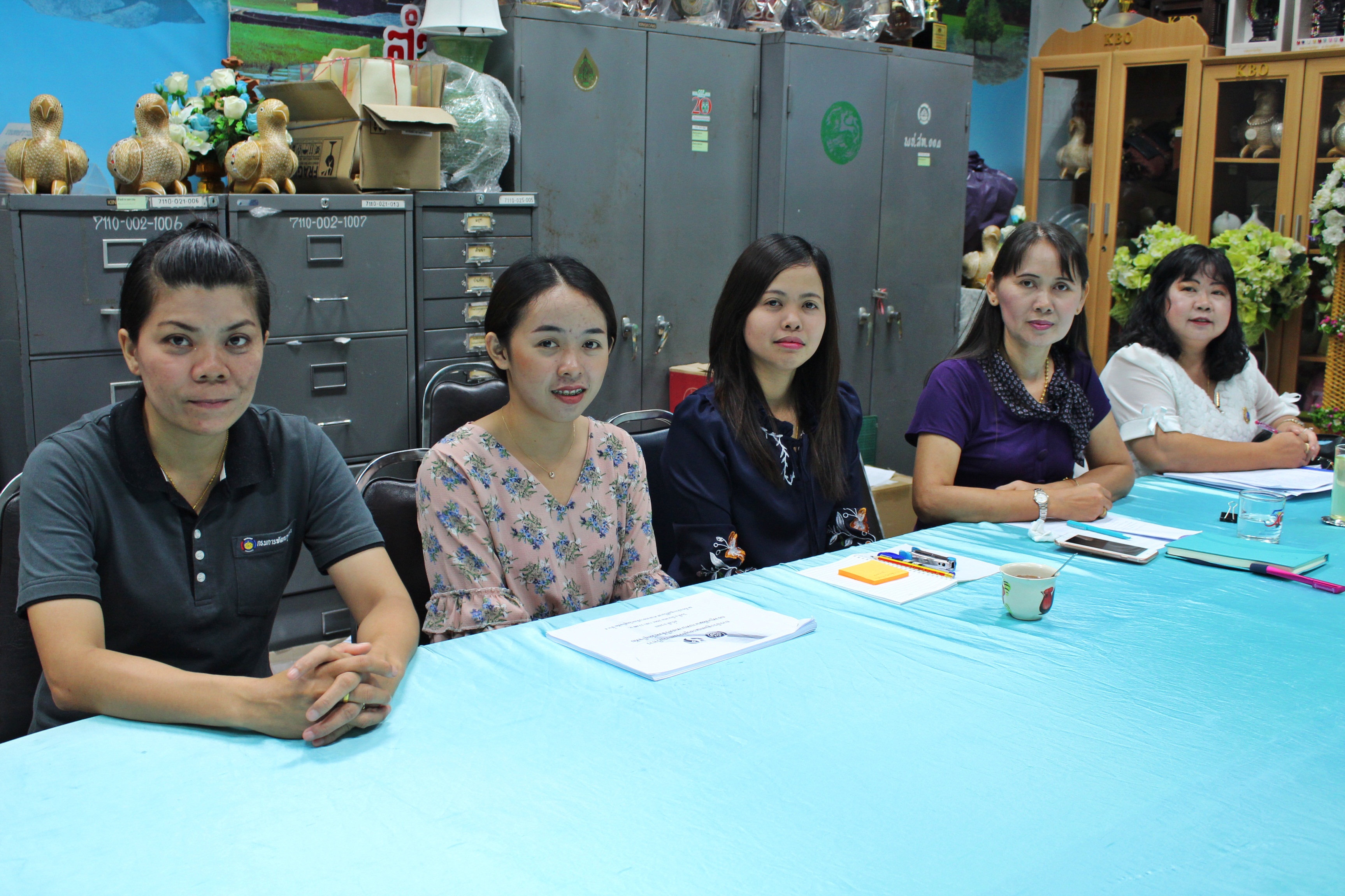 รับฟังการประชุมติดตามเร่งรัดการเบิกจ่ายงบประมาณกองทุนพัฒนาบทบาทสตรี ประจำปีงบประมาณ พ.ศ.2561 ผ่านระบบ video conference