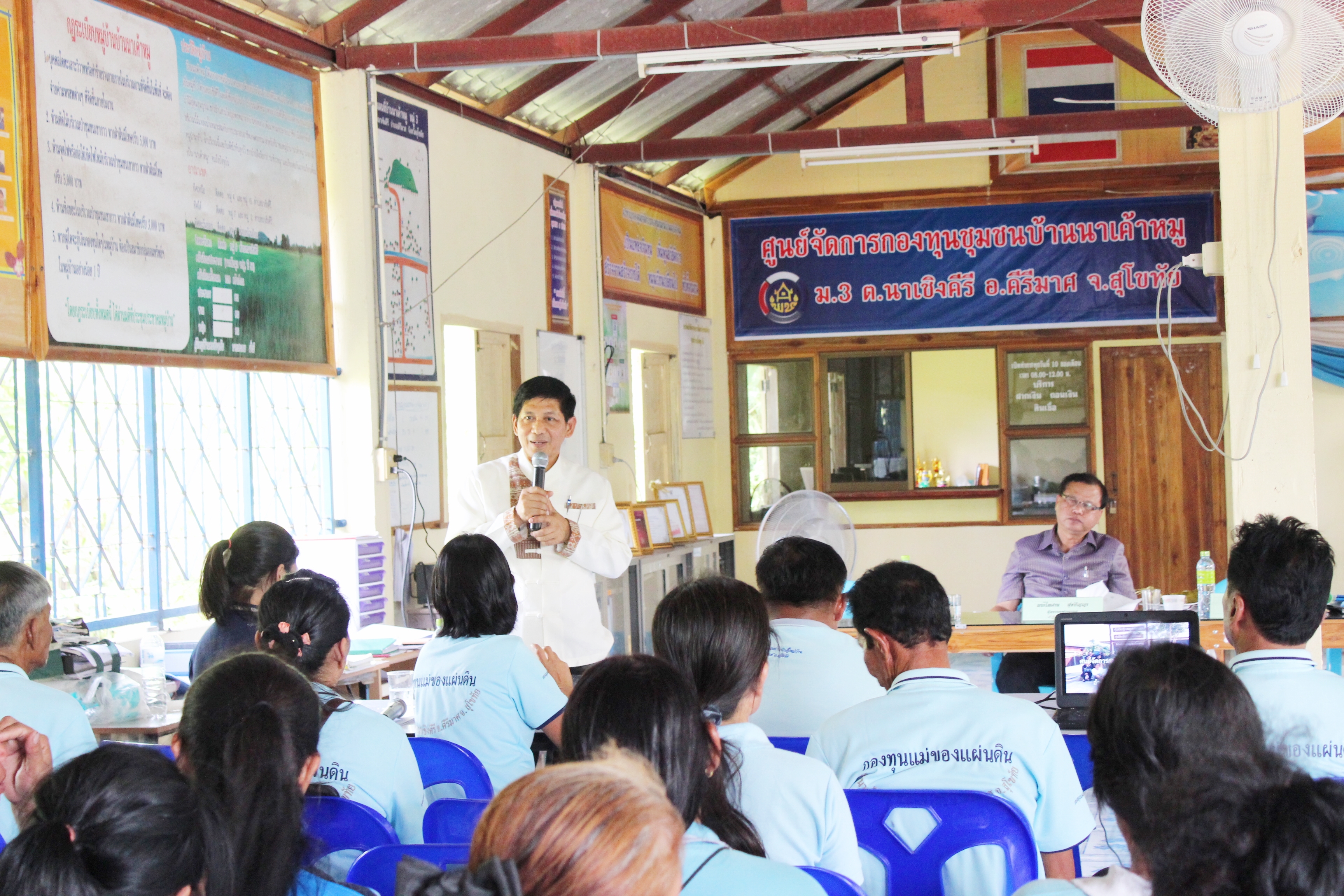 วันที่ 1 มิถุนายน 2561  ดร.ไพศาล สุขปัญญา  ผู้ตรวจราชการกรมการพัฒนาชุมชน เขตตรวจราชการที่ 17และ 18 เป็นประธานการคัดเลือกกิจกรรมเชิดชูเกียรติศูนย์จัดการกองทุนชุมชนดีเด่น ประจำปี 2561 จังหวัดสุโขทัย