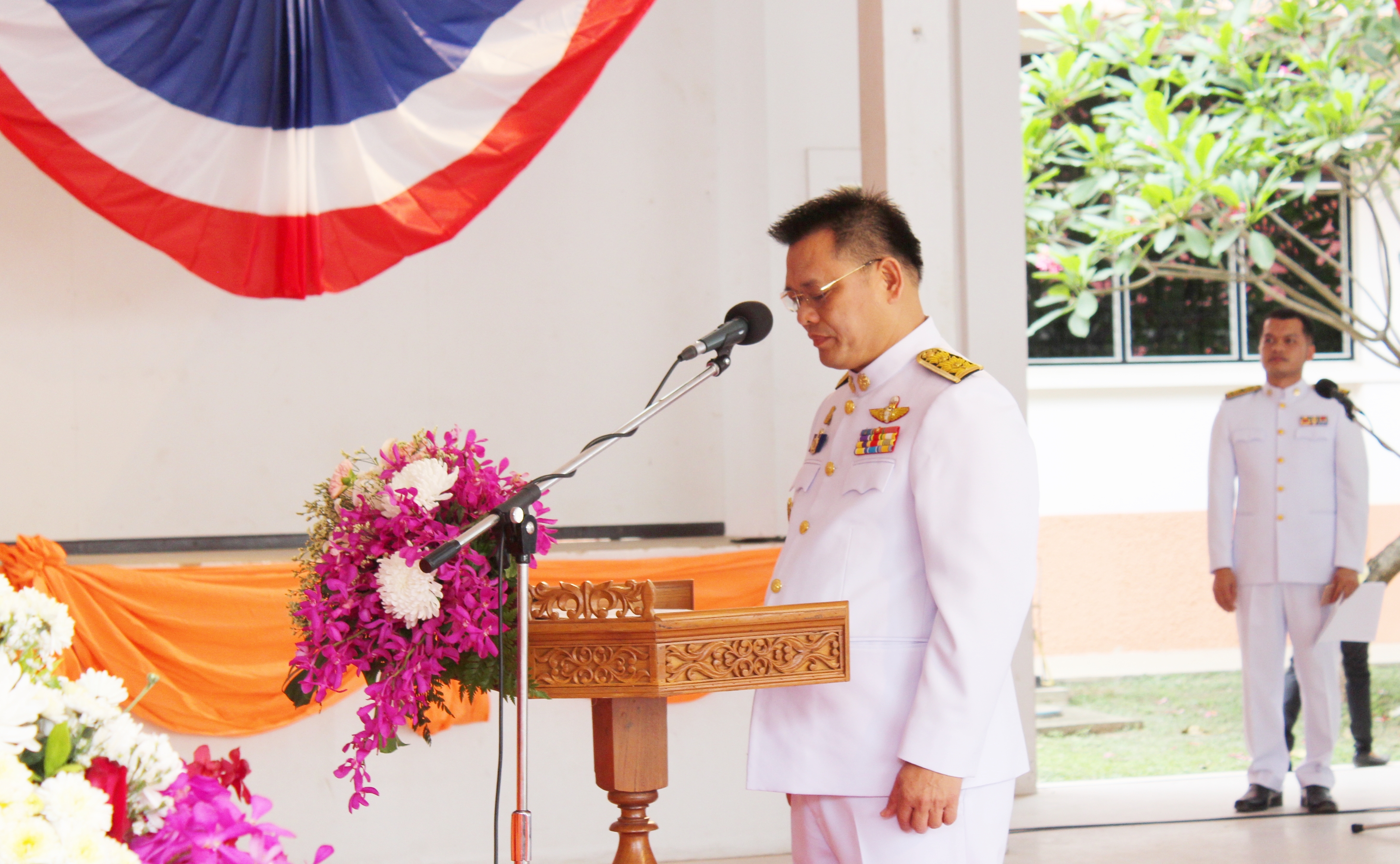 วันที่ 11 กรกฎาคม 2561 เวลา 08.00 น. นายสุวิน พึ่งเงิน พัฒนาการจังหวัดสุโขทัย นำข้าราชการสำนักงานพัฒนาชุมชนจังหวัดสุโขทัย ร่วมงานรัฐพิธีวันสมเด็จพระนารายณ์มหาราช ณ ศาลาอเนกประสงค์ ศาลากลางจังหวัดสุโขทัย โดยมีหัวหน้าส่วนราชการ ทหาร ตำรวจ พ่อค้า ประชาชน เข้าร่วมพิธีฯ เป็นจำนวนมาก