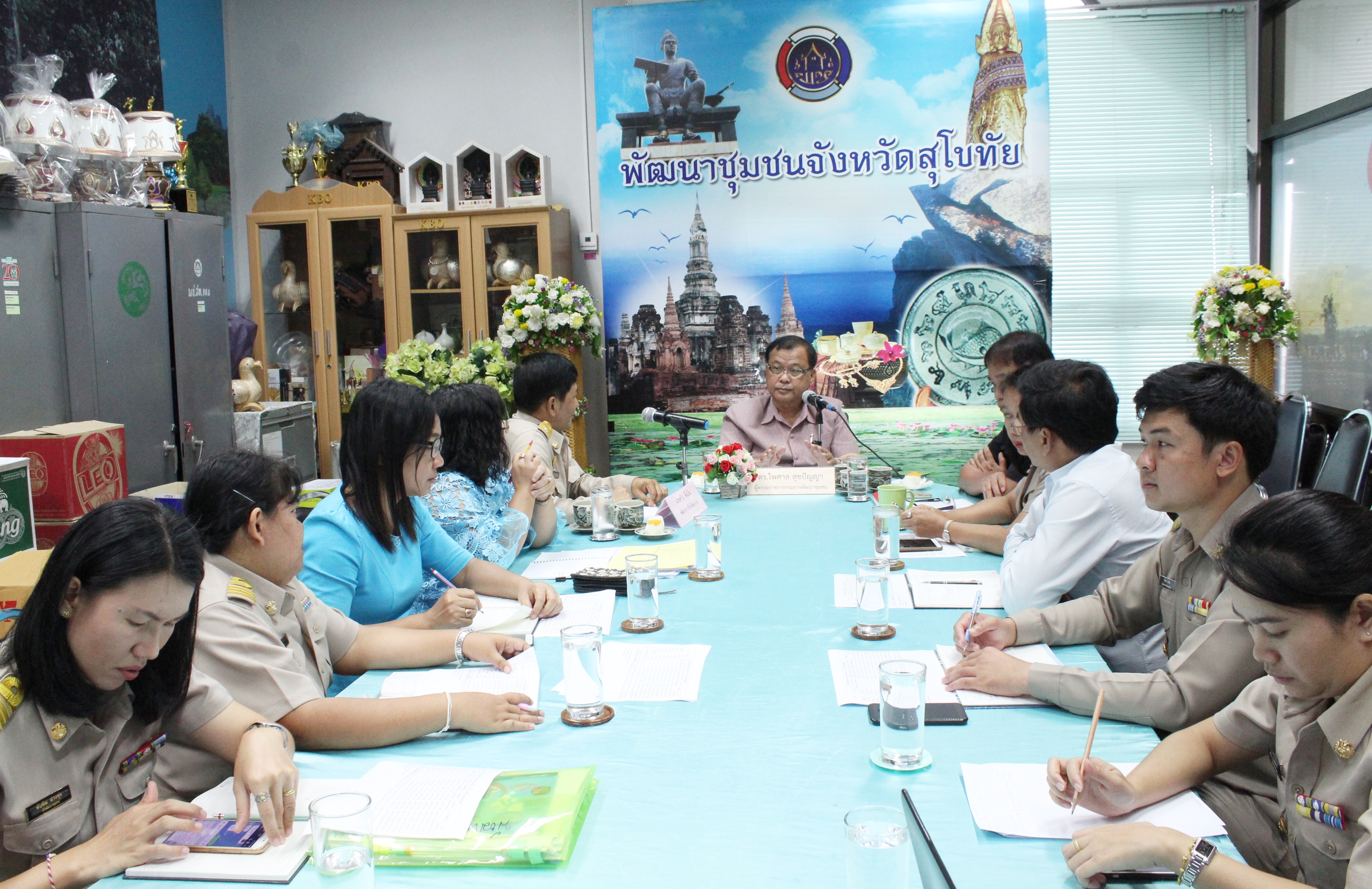 วันที่ 20 สิงหาคม 2561 เวลา 09.30 น. ดร.ไพศาล สุขปัญญา  ผู้ตรวจราชการกรมการพัฒนาชุมชน เขตตรวจราชการที่ 17และ 18 และนายสุรินทร์  ศกุนตนาฏ ผู้อำนวยการศูนย์ศึกษาและพัฒนาชุมชนจังหวัดพิษณุโลก ติดตาม การดำเนินงานโครงการชุมชนท่องเที่ยว OTOP นวัติวิถี จังหวัดสุโขทัย