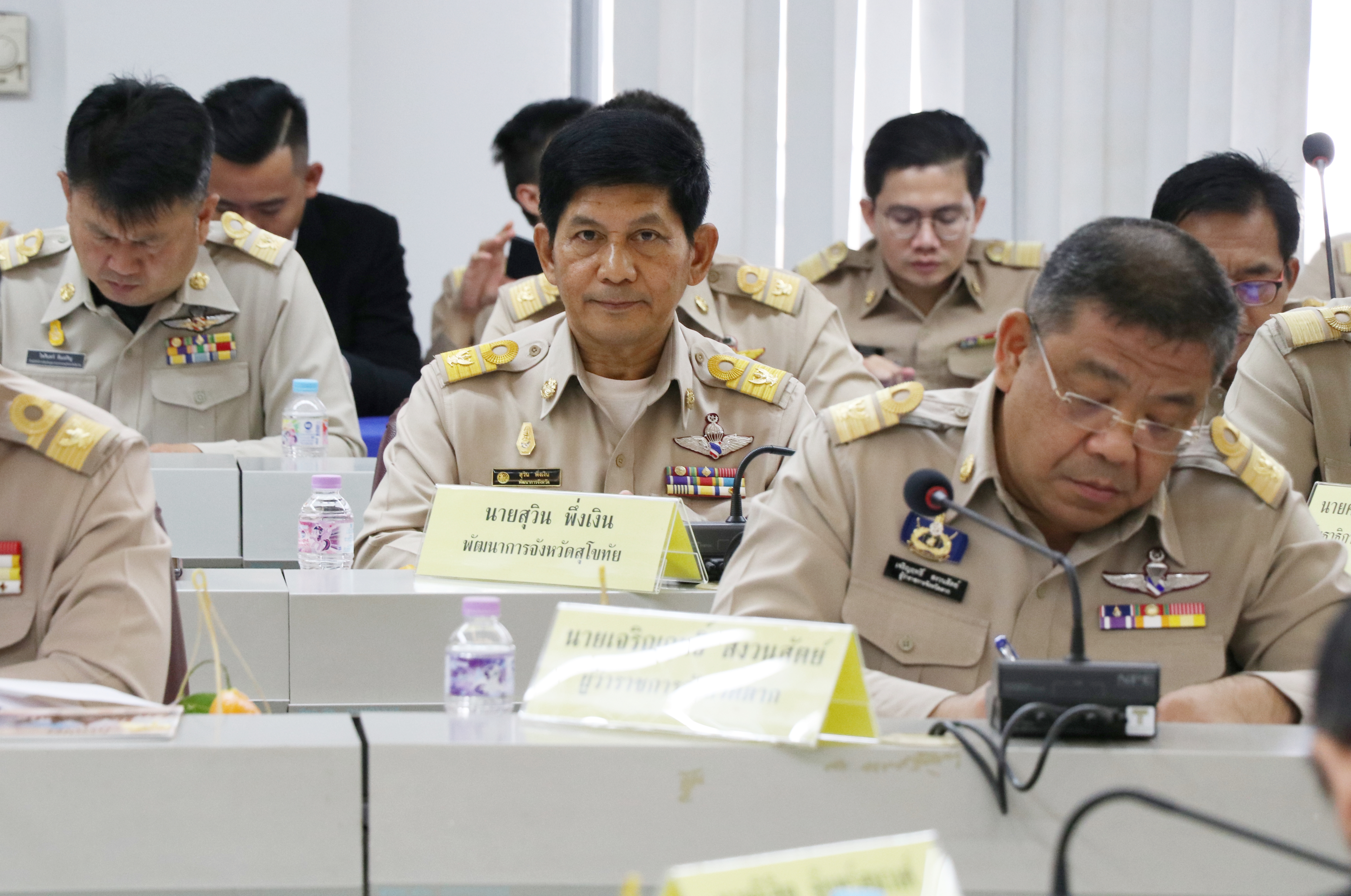 นายนิสิต จันทร์สมวงศ์ อธิบดีกรมการพัฒนาชุมชน ร่วมลงพื้นที่จังหวัดสุโขทัย ในการตรวจราชการของรัฐมนตรีว่าการกระทรวงมหาดไทย