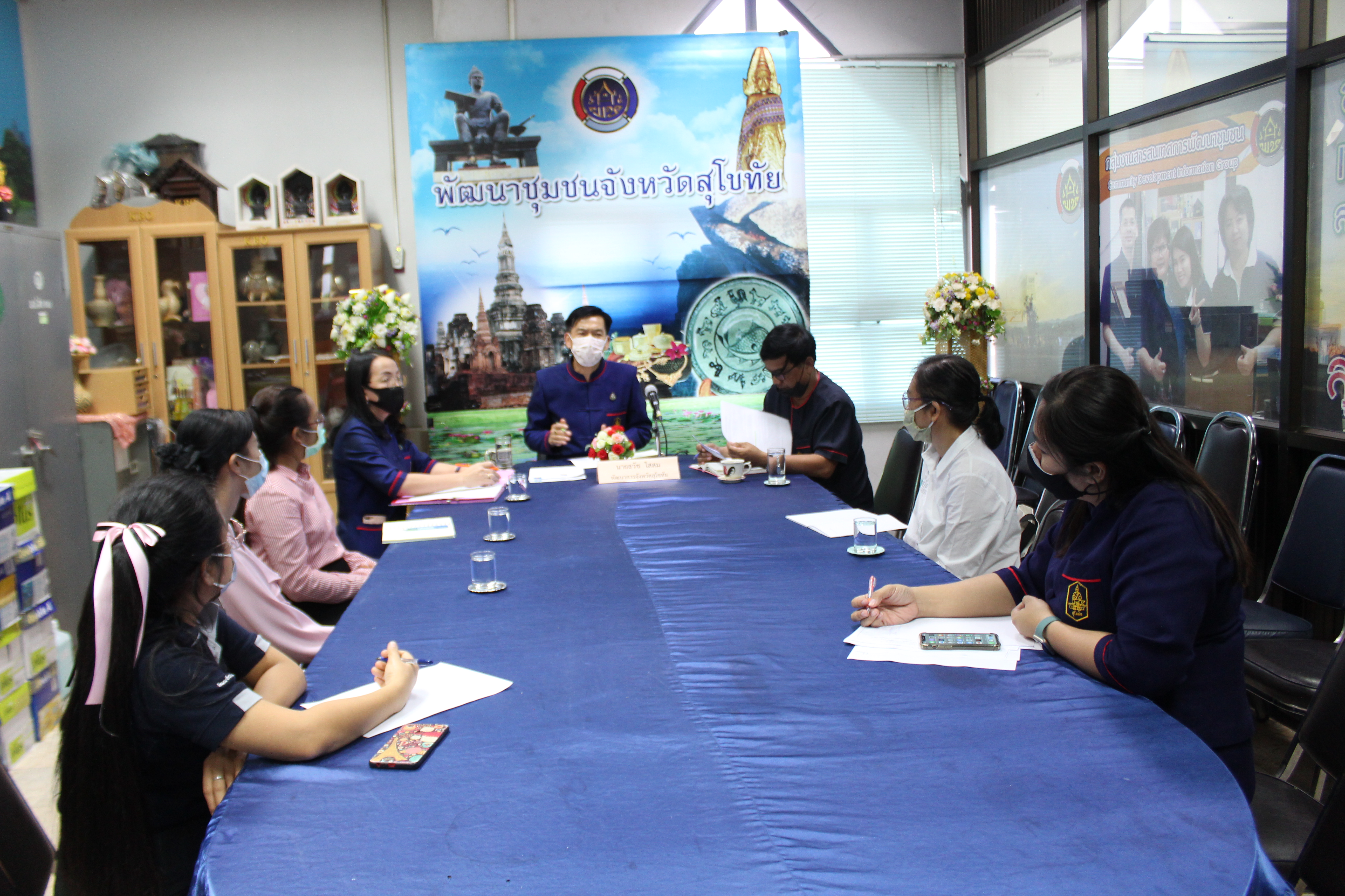 พัฒนาการจังหวัดสุโขทัย ปฐมนิเทศ และมอบนโยบาย แนวทางการดำเนินงาน OTOP ให้กับนักการตลาดรุ่นใหม่ (OTOP) จังหวัดสุโขทัย