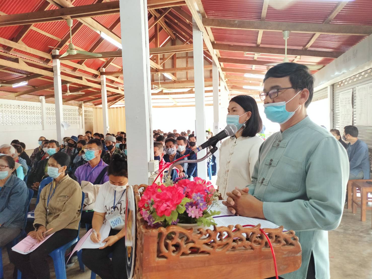 กอ.รมน.สุโขทัย ร่วมบูรณาการ เปิดโครงการอบรม รุ่นที่ 3 ครัวเรือนต้นแบบ HLM และนักพัฒนาพื้นที่ต้นแบบ จังหวัดสุโขทัย กิจกรรมที่ 1 ฝึกอบรมเพิ่มทักษะระยะสั้นการพัฒนากสิกรรม สู่ระบบเศรษฐกิจพอเพียง รูปแบบ โคก หนอง นา โมเดล 5 วัน 4 คืน เสริมสร้างองค์ความรู้ เตรียมสร้างความเข็มแข็งให้ชุมชน