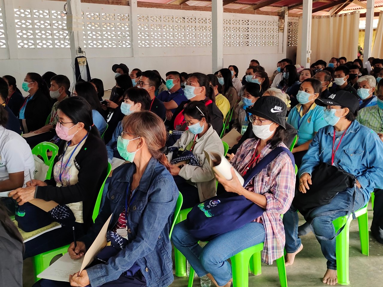 “นายอำเภอศรีนคร จังหวัดสุโขทัย เปิดการอบรมโครงการ “โคก หนอง นา โมเดล” รุ่นที่ 6 ครัวเรือนต้นแบบ HLM และนักพัฒนาพื้นที่ต้นแบบ จังหวัดสุโขทัย อบรม 5 วัน 4 คืน บ่มเพาะองค์ความรู้  เตรียมสร้างความยั่งยืนให้ชุมชน”