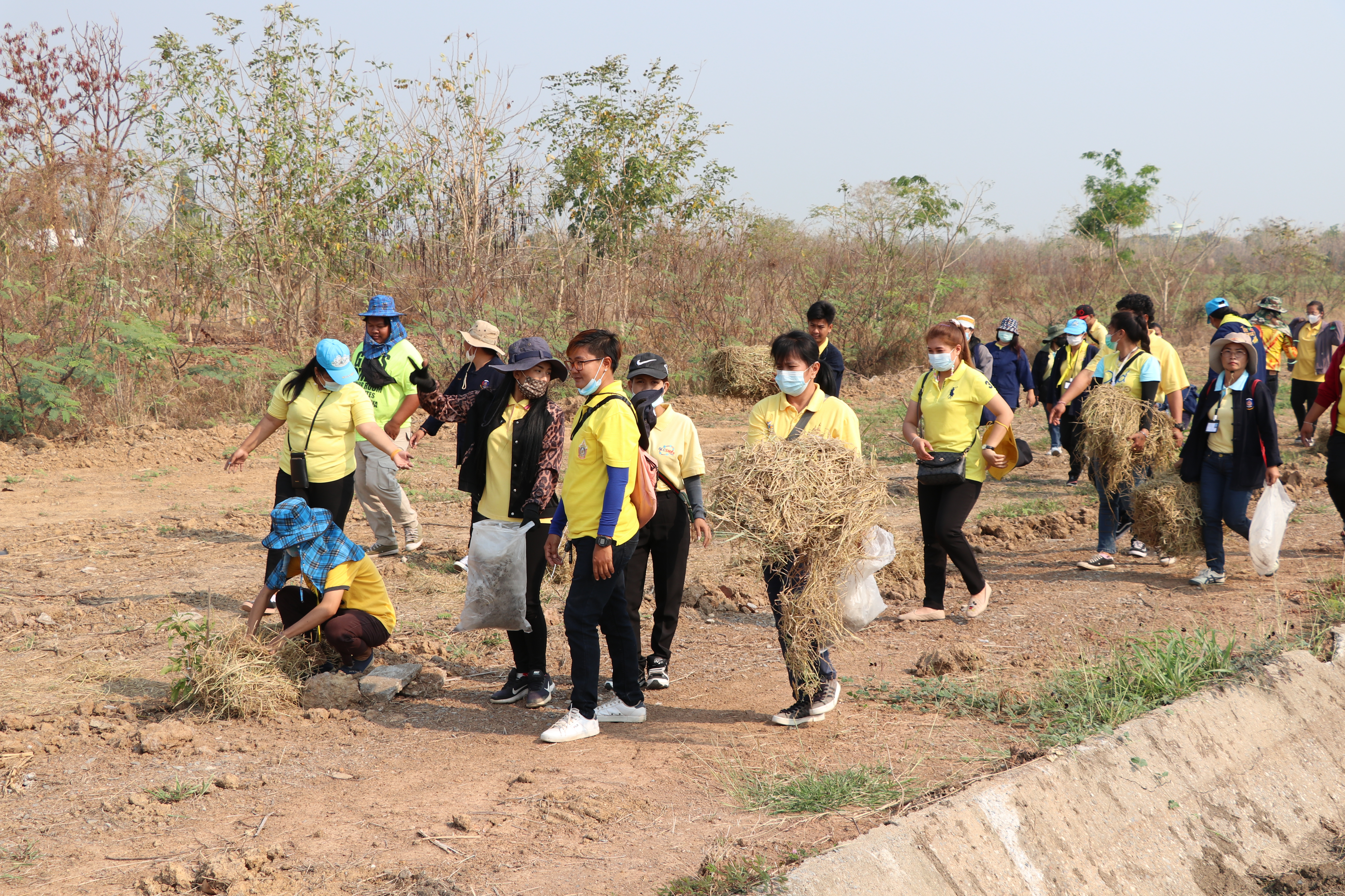 จังหวัดสุโขทัยบูรณาการภาคีการพัฒนา จัดกิจกรรมจิตอาสาพัฒนา “เอามื้อสามัคคี ห่มดิน” ต้นทองอุไร 2,500 ต้น รอบแผ่นดินรูปหัวใจ เตรียมความพร้อมการรับเสด็จพระบาทสมเด็จพระเจ้าอยู่หัว และสมเด็จพระนางเจ้าฯ พระบรมราชินี ทรงประกอบพิธีวางศิลาฤกษ์ และทรงเปิดอาคารที่ทำการศาลจังหวัดสุโขทัย