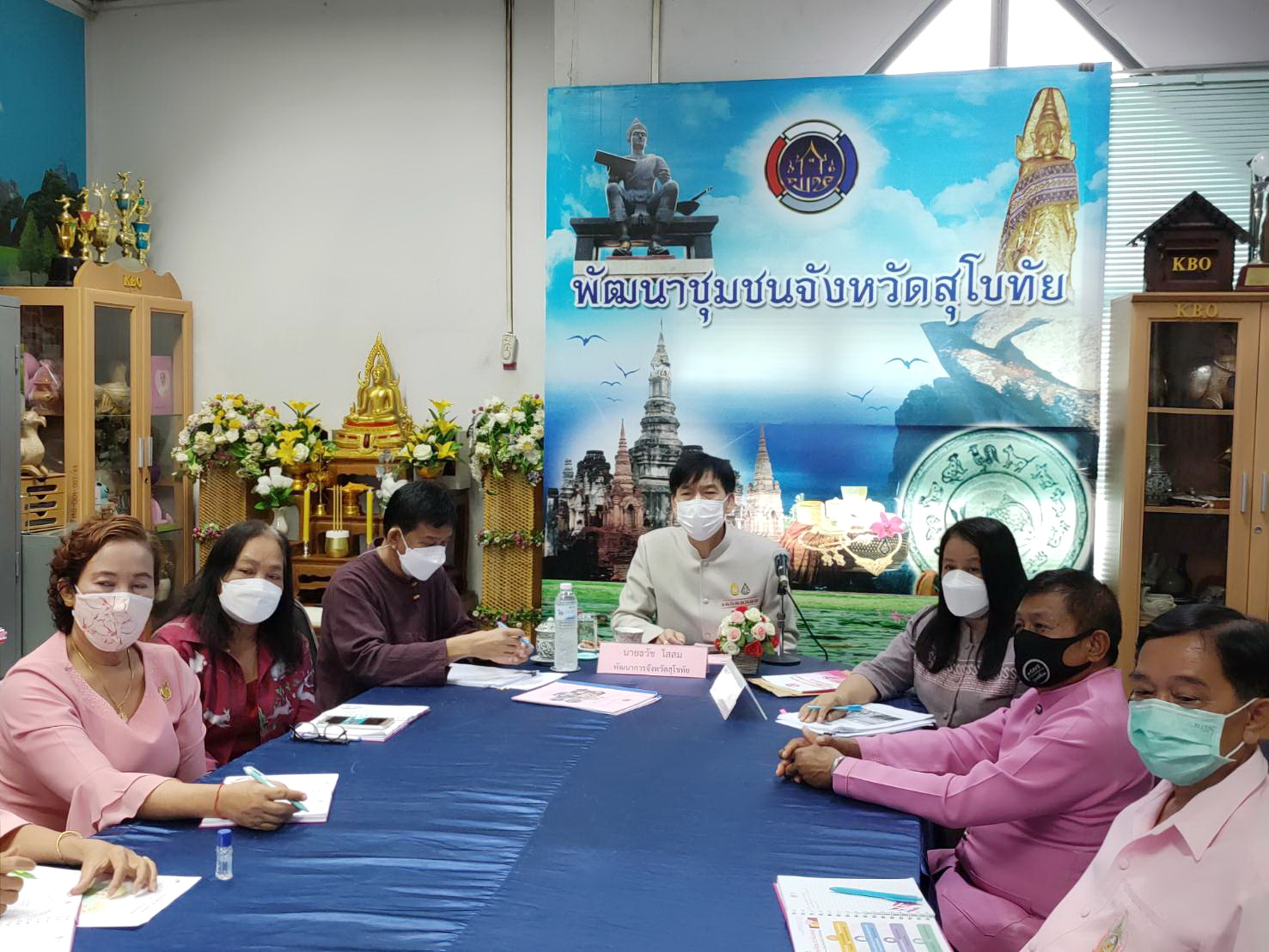 พช.สุโขทัย เข้ารับการประเมินคัดเลือก คนกองทุนพัฒนาบทบาทสตรีดีเด่น ประจำปี 2564 เขตตรวจราชการที่ 17 กลุ่มจังหวัดภาคเหนือตอนล่าง 1 ผ่านระบบออนไลน์ zoom Cloud meeting