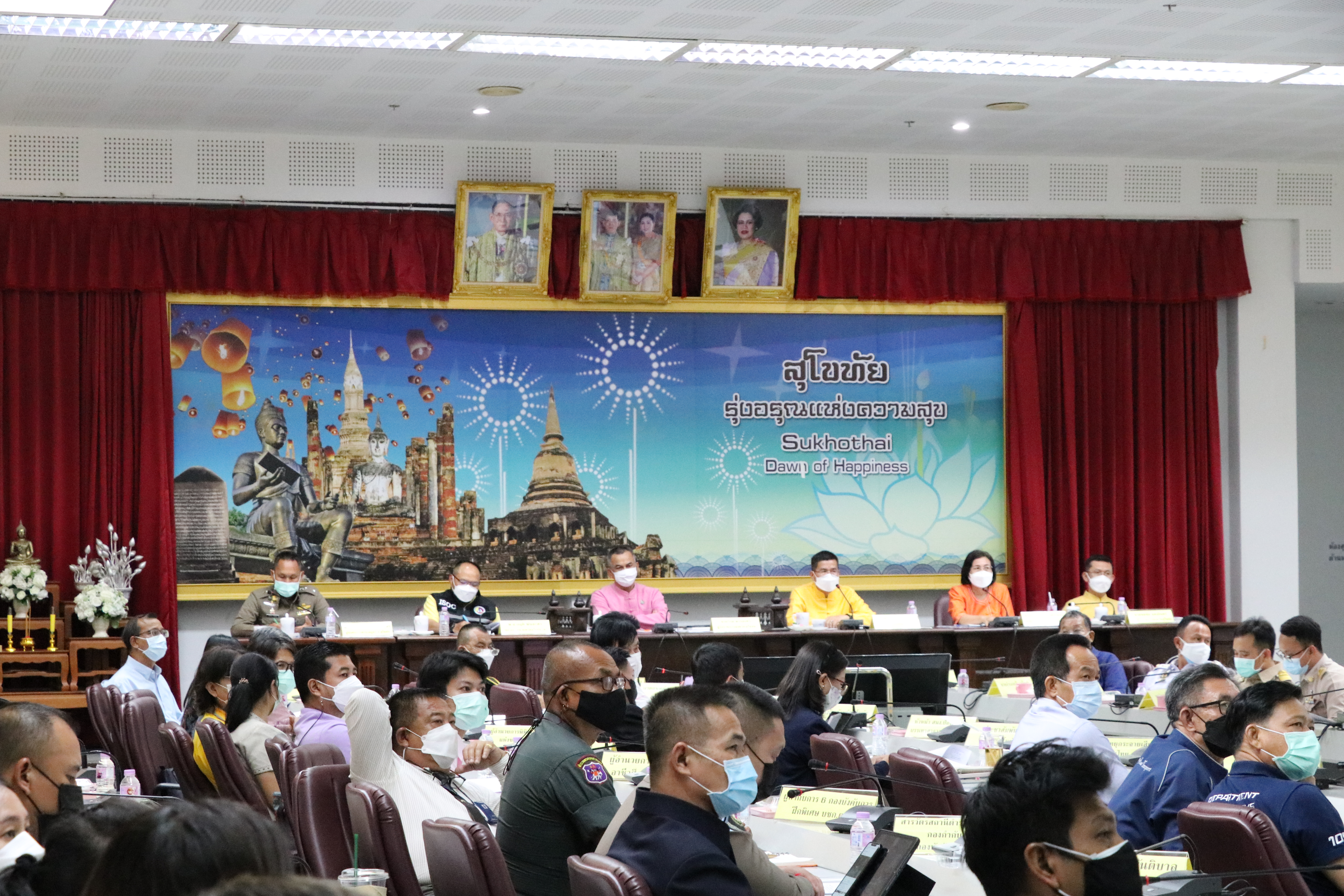 พช.สุโขทัย เข้าร่วมประชุมเตรียมความพร้อมรับเสด็จฯ สมเด็จพระกนิษฐาธิราชเจ้า กรมสมเด็จพระเทพรัตนราชสุดาฯ สยามบรมราชกุมารี เสด็จพระราชดำเนินทรงนำข้าราชการและนักเรียนนายร้อย โรงเรียนนายร้อยพระจุลจอมเกล้า ทัศนศึกษาในพื้นที่จังหวัดสุโขทัย