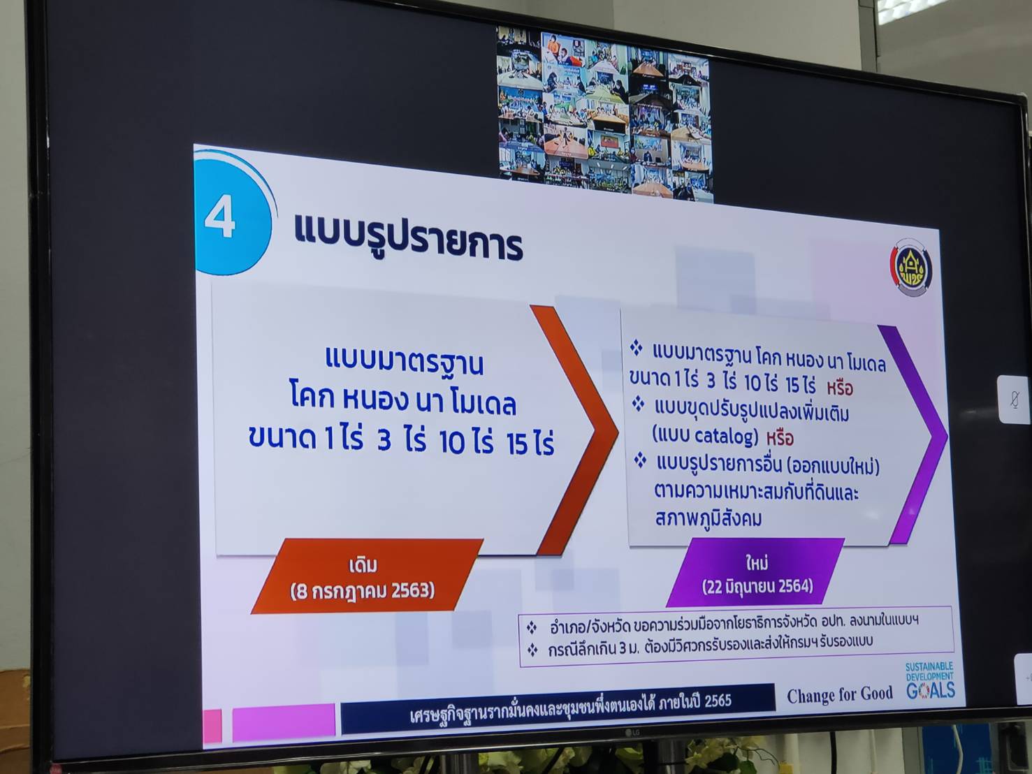 “พช.สุโขทัย ร่วมประชุมสร้างความรู้ความเข้าใจ การขับเคลื่อนโครงการ “โคก หนอง นา พช.” ระดมสรรพกำลัง สร้างความมั่นคง มั่งคั่ง และยั่งยืนให้พี่น้องประชาชน ผ่านระบบวีดิทัศน์ทางไกล (Video Conference) กรมการพัฒนาชุมชน”