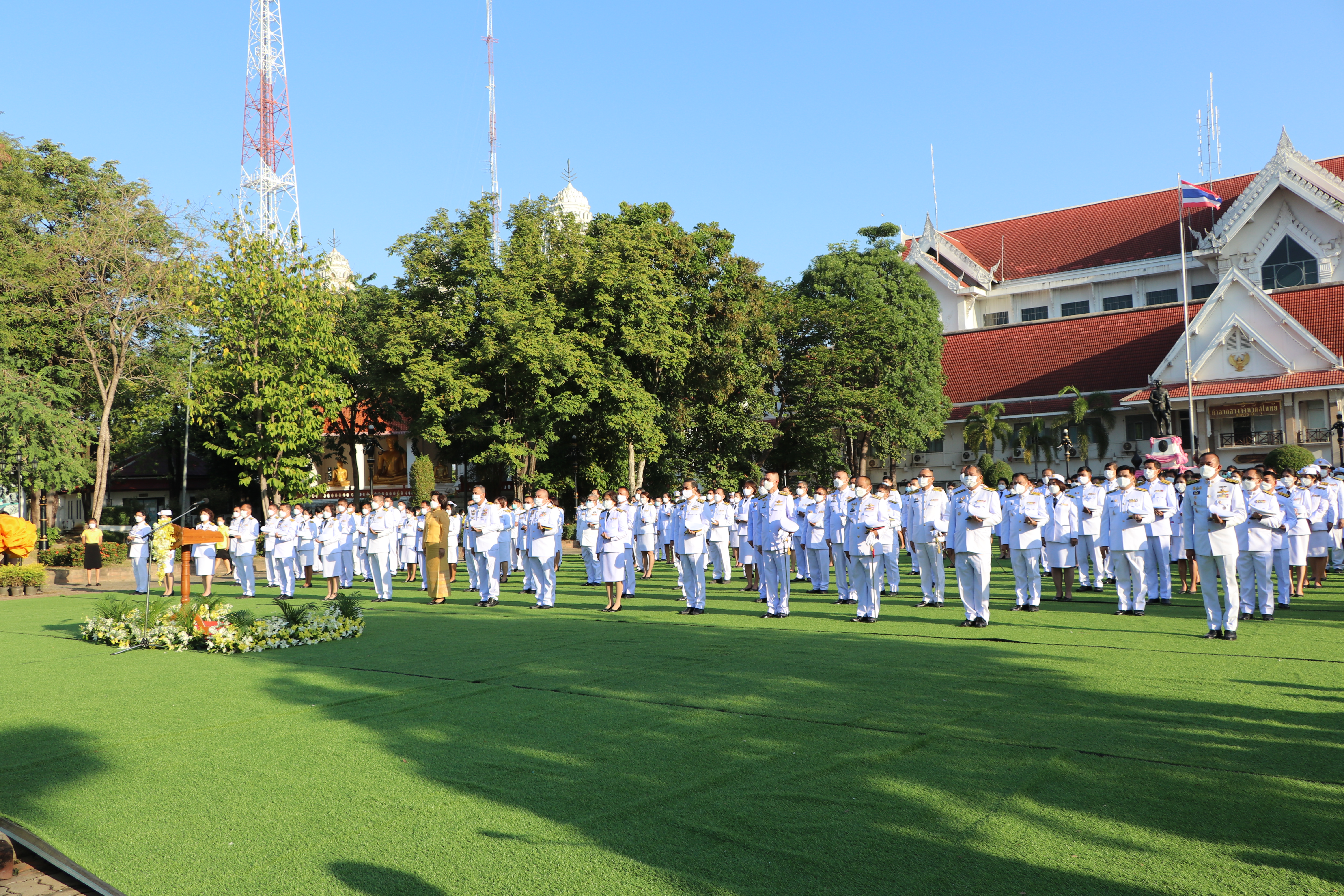 “พัฒนาชุมชนจังหวัดสุโขทัย เข้าร่วมกิจกรรมเนื่องในวันคล้ายวันพระราชสมภพ พระบาทสมเด็จพระบรมชนกาธิเบศร มหาภูมิพลอดุลยเดชมหาราช บรมนาถบพิตร วันชาติ และวันพ่อแห่งชาติ 5 ธันวาคม 2564 จังหวัดสุโขทัย”
