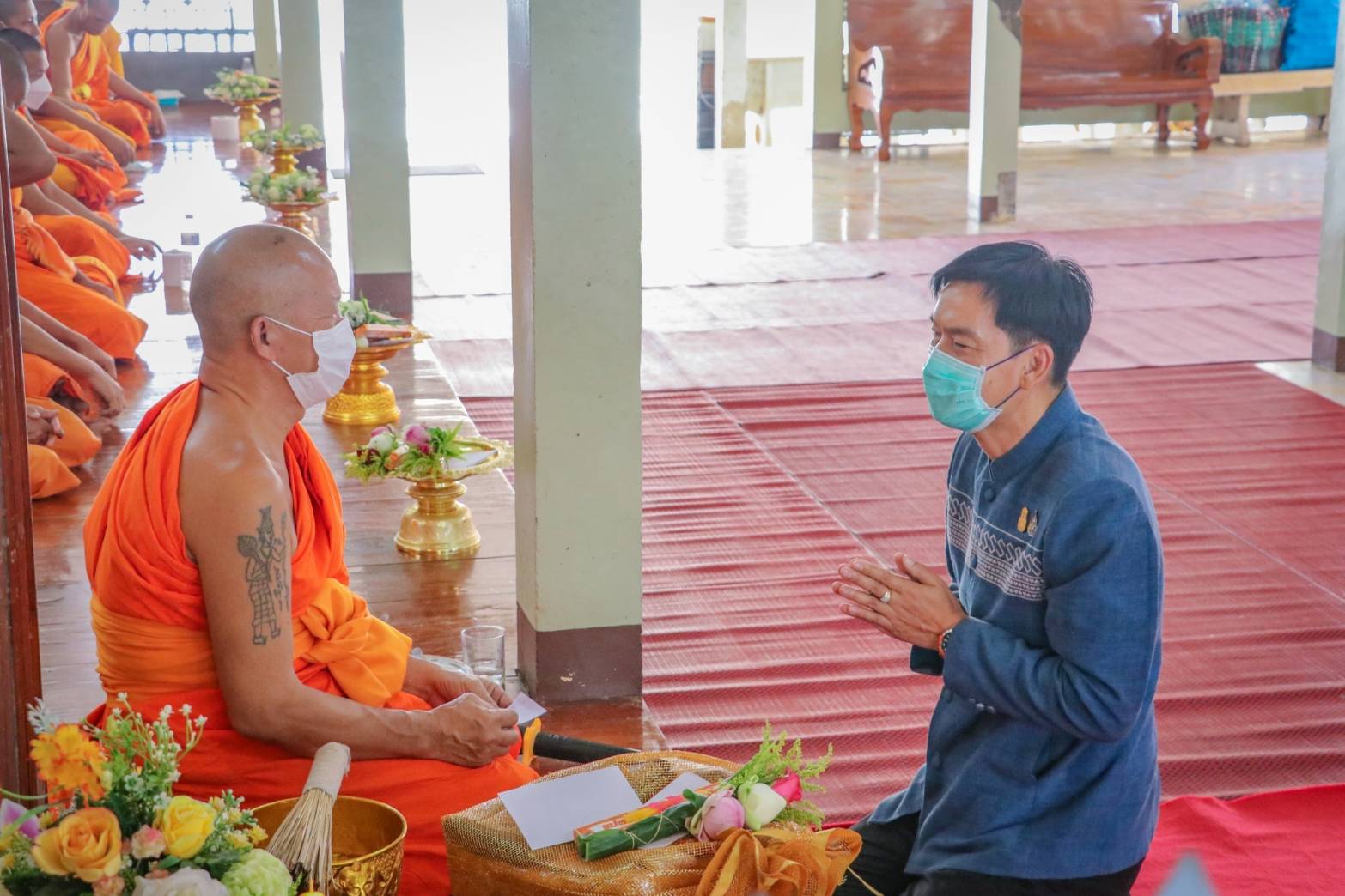 สำนักงานพัฒนาชุมชนจังหวัดสุโขทัย ทำ 1 ต้องได้มากกว่า 1 จัดพิธีทำบุญถวายภัตตาหารเพล และกิจกรรมขอพรท่านพัฒนาการจังหวัดสุโขทัย เนื่องในประเพณีสงกรานต์ ปี 2565”