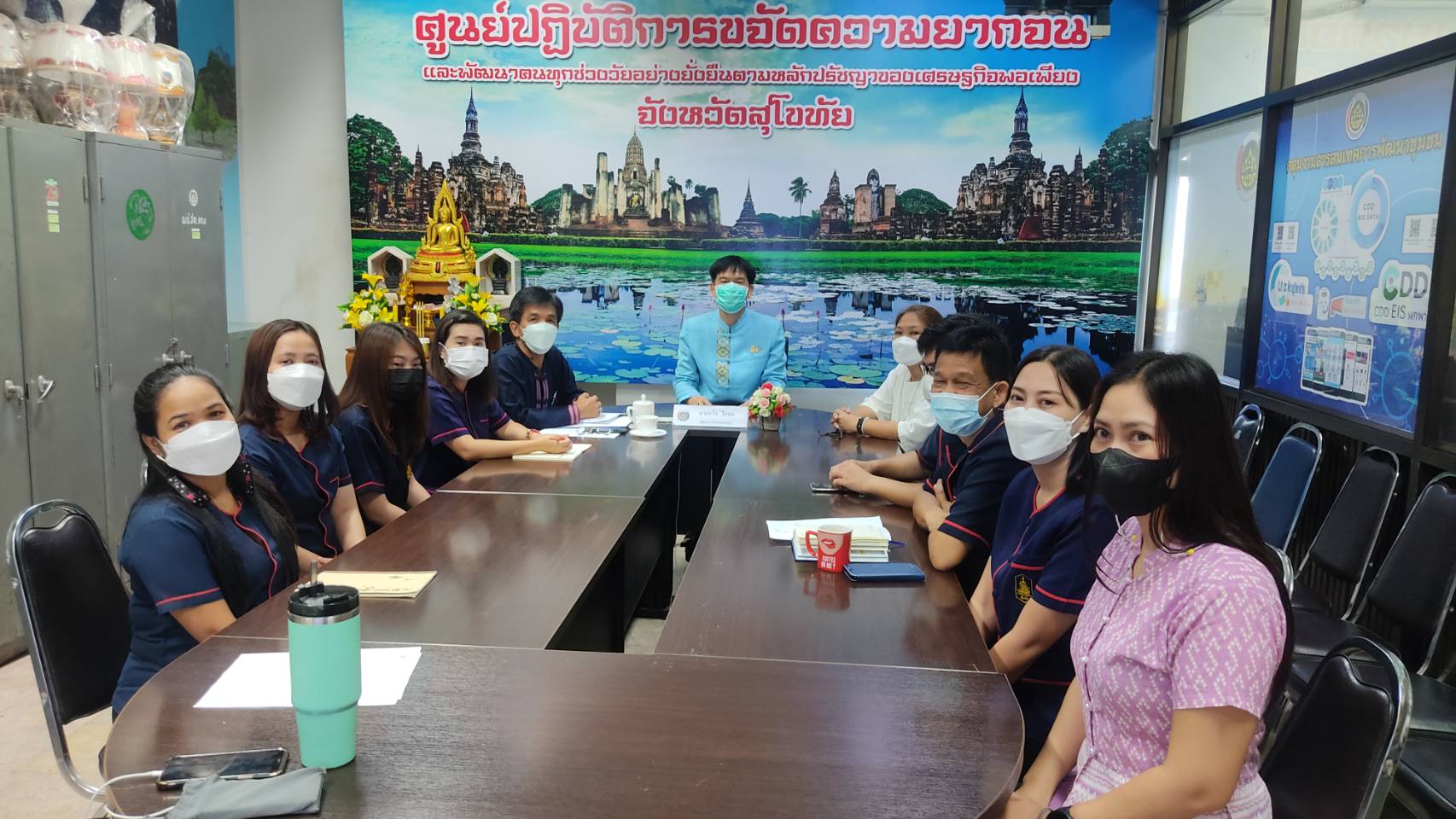 พช.สุโขทัย ทำ 1 ต้องได้มากกว่า 1 อธิบดีกรมการพัฒนาชุมชน เป็นประธานการประชุมกรมการพัฒนาชุมชน เพื่อขับเคลื่อนงานพัฒนาชุมชน ผ่านระบบวีดีทัศน์ทางไกล (Video Conference) ครั้งที่ 4/2565