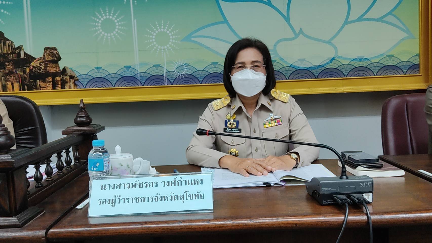 พช.สุโขทัย ทำ 1 ต้องได้มากกว่า 1 ร่วมประชุมกรมการจังหวัดสุโขทัย ครั้งที่ 5/2565 เพื่อรับทราบนโยบาย ข้อสั่งการ และร่วมบูรณาการขับเคลื่อนภารกิจงาน และนำเสนอผลการดำเนินงาน ของสำนักงานพัฒนาชุมชนจังหวัดสุโขทัย