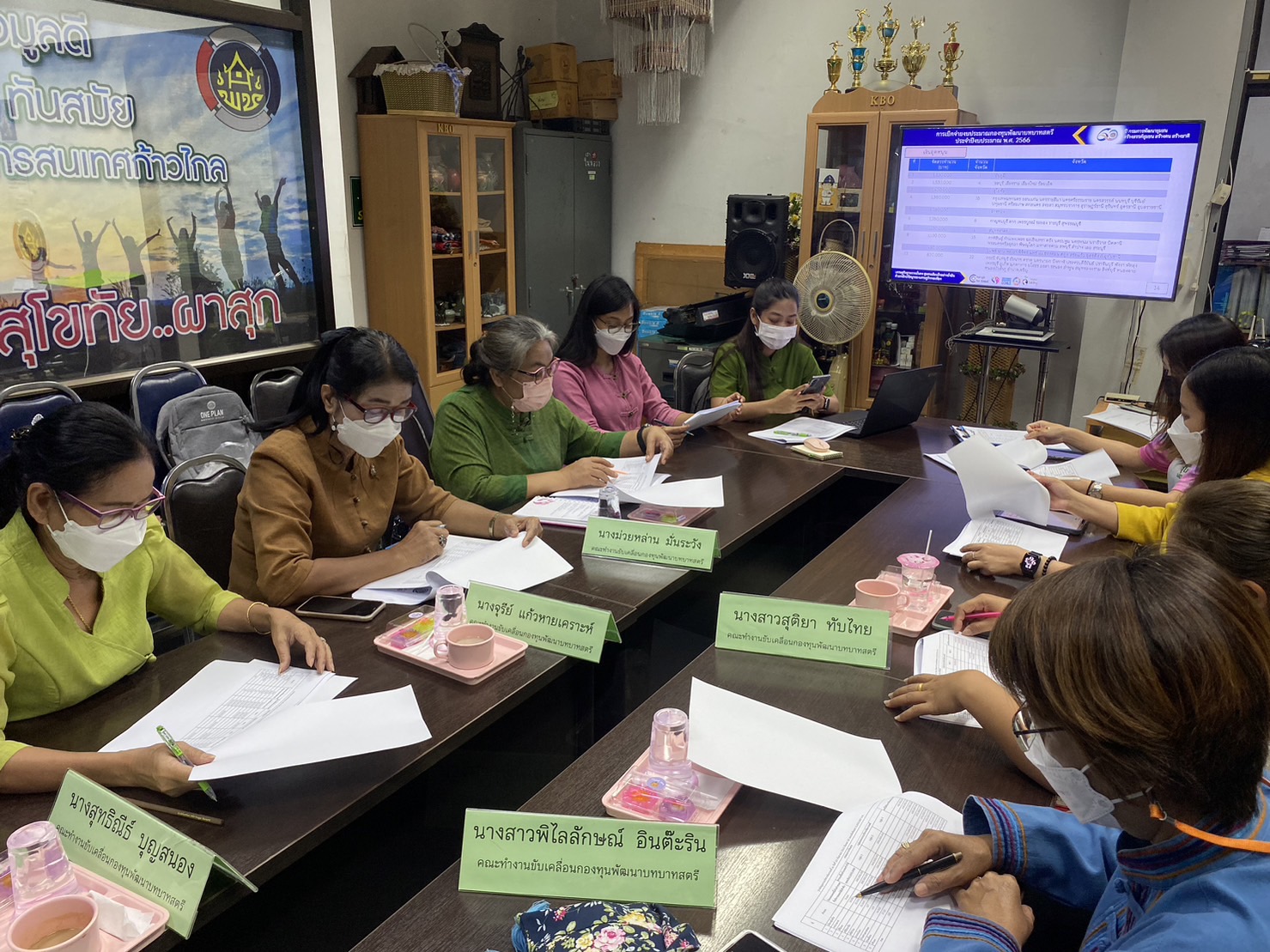 ประชุมคณะทำงานขับเคลื่อนกองทุนพัฒนาบทบาทสตรีจังหวัดสุโขทัย ครั้งที่ 1/2566