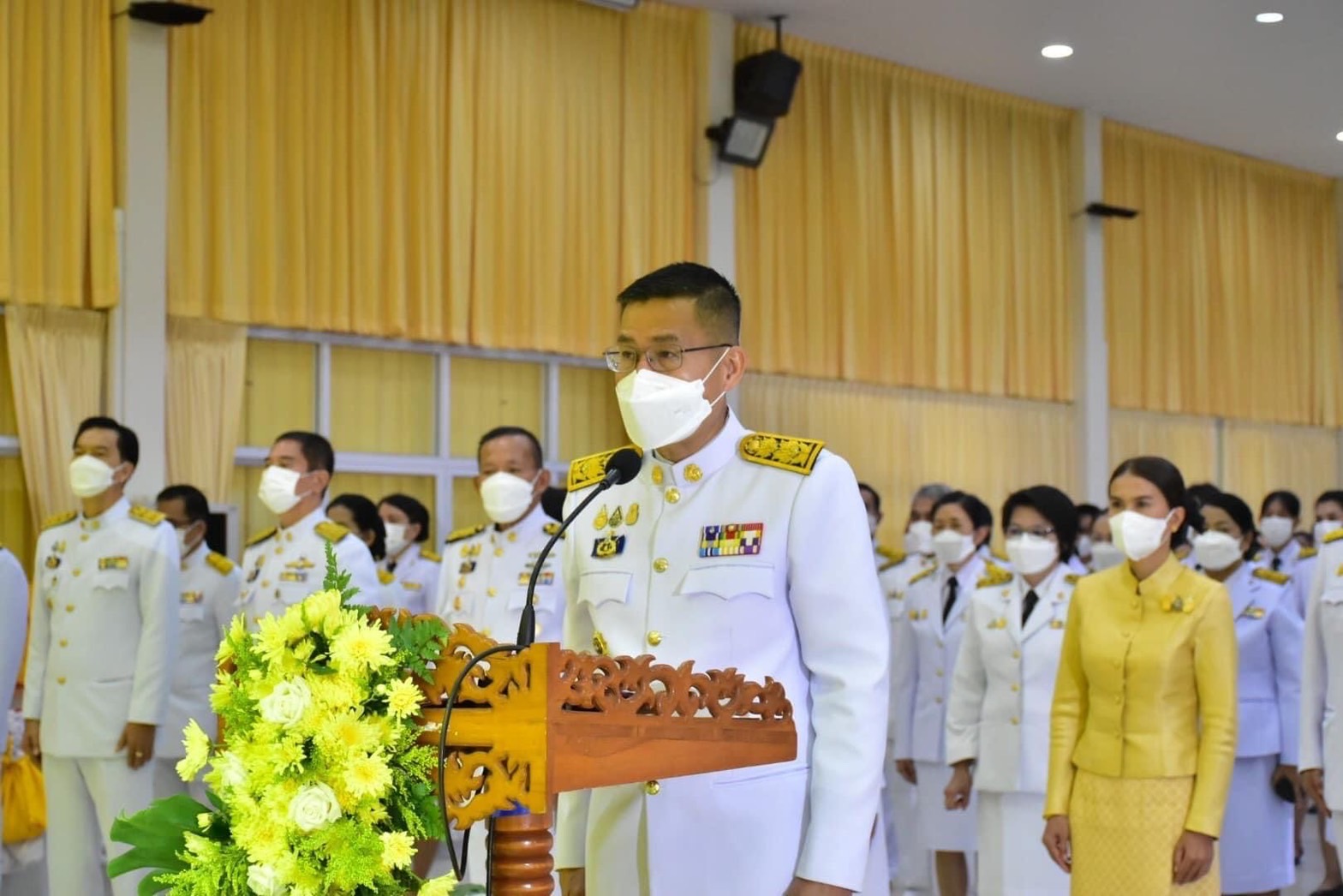 พช.สุโขทัย ร่วมพิธีเนื่องในวันคล้ายวันพระบรมราชสมภพพระบาทสมเด็จพระบรมชนกาธิเบศร มหาภูมิพลอดุลยเดชมหาราช บรมนาถบพิตร วันชาติและวันพ่อแห่งชาติ 5 ธันวาคม 2565