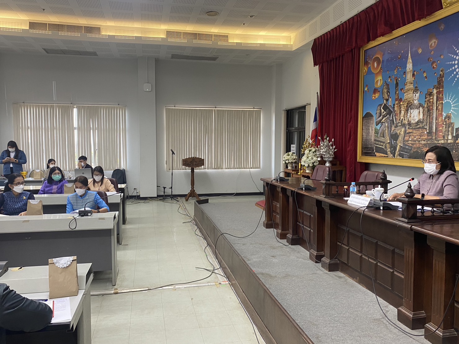 ? ร่วมประชุมคณะกรรมการจัดการประกวดร้องเพลง “รำวงมหาดไทยเพื่อคนไทย”จังหวัดสุโขทัย