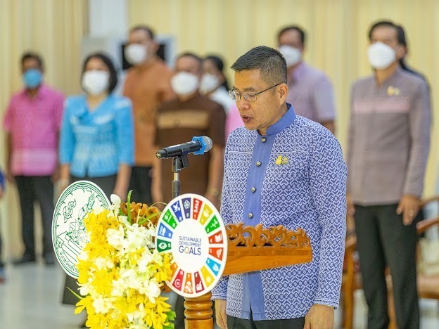 ☀️จังหวัดสุโขทัย จัดกิจกรรมการประกาศเจตนารมณ์การดำเนินการขับเคลื่อนหมู่บ้านรุ่งอรุณแห่งความสุขอย่างยั่งยืน ตามหลักปรัชญาของเศรษฐกิจพอเพียง ประจำปี 2566✨