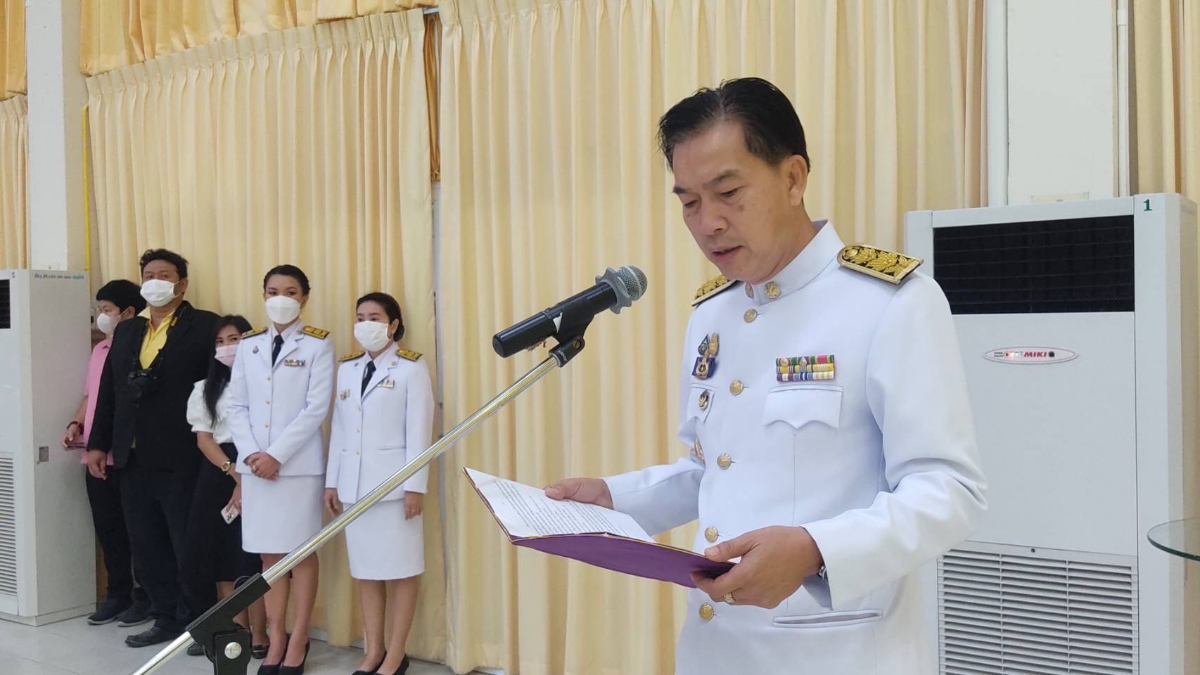 จังหวัดสุโขทัยจัดพิธีทอดผ้าป่าสมทบกองทุนพัฒนาเด็กชนบทในพระราชูปถัมป์ สมเด็จพระเทพรัตนราชสุดาฯ สยามบรมราชกุมารี จังหวัดสุโขทัย ประจำปี 2566