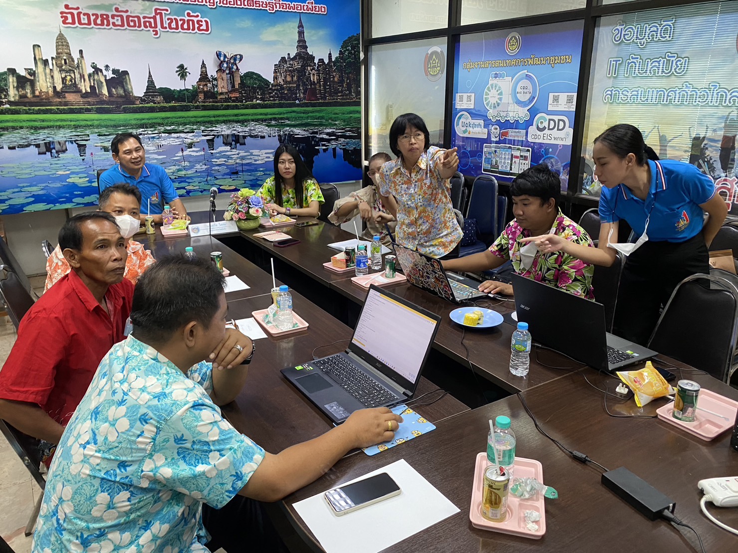 พช.สุโขทัย ขับเคลื่อนสารสนเทศตำบลต้นแบบเพื่อการพัฒนาคุณภาพชีวิต ประจำปี 2566