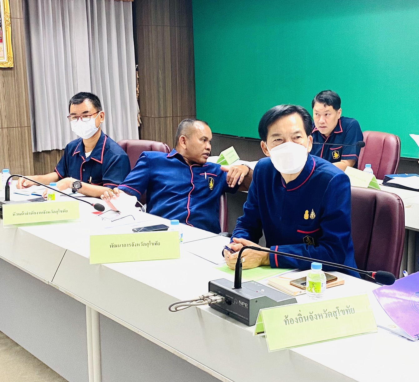 เข้าร่วมประชุมขี้แจงแนวทางการขับเคลื่อนการดำเนินงานตามบันทึกข้อตกลงความร่วมมือบทบาทในการเกื้อหนุนระหว่างวัดและชุมชนให้มีความสุขอย่างยั่งยืนผ่านระบบทางไกลออนไลน์ Zoom Cloud Meetings