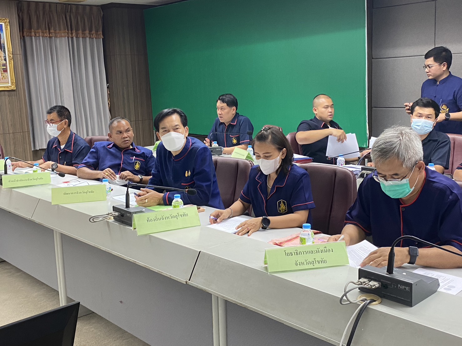 เข้าร่วมประชุมขี้แจงแนวทางการขับเคลื่อนการดำเนินงานตามบันทึกข้อตกลงความร่วมมือบทบาทในการเกื้อหนุนระหว่างวัดและชุมชนให้มีความสุขอย่างยั่งยืนผ่านระบบทางไกลออนไลน์ Zoom Cloud Meetings