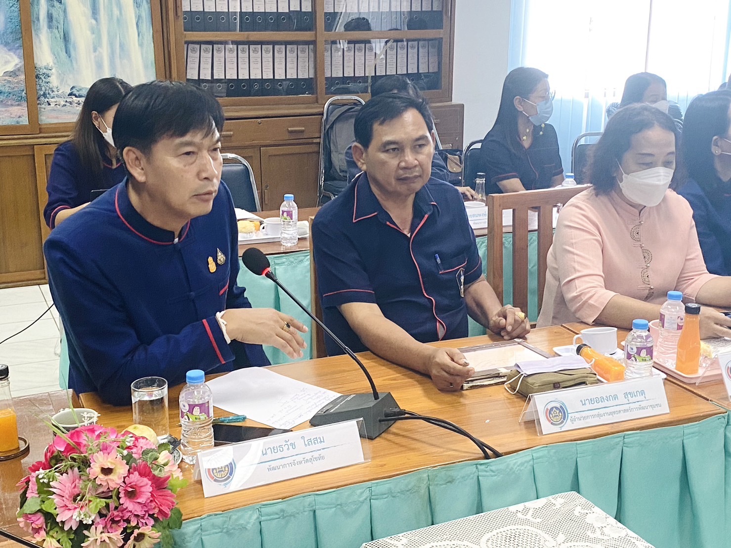 พช.สุโขทัย ยินดีต้อนรับการติดตามความก้าวหน้าการดำเนินการโครงการโคก หนอง นา พัฒนาชุมชน ในพื้นที่จังหวัดสุโขทัย ของคณะผู้บริหารและเจ้าหน้าที่กรมการพัฒนาชุมชน