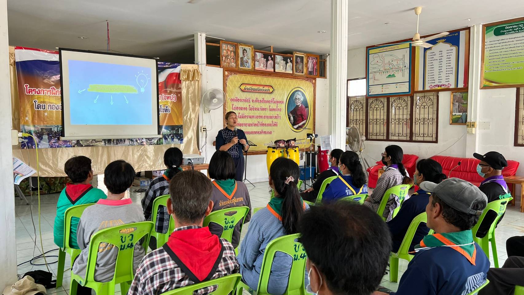 สนับสนุนวิทยากรการอบรมจัดตั้งหมู่บ้าน อพป. ?