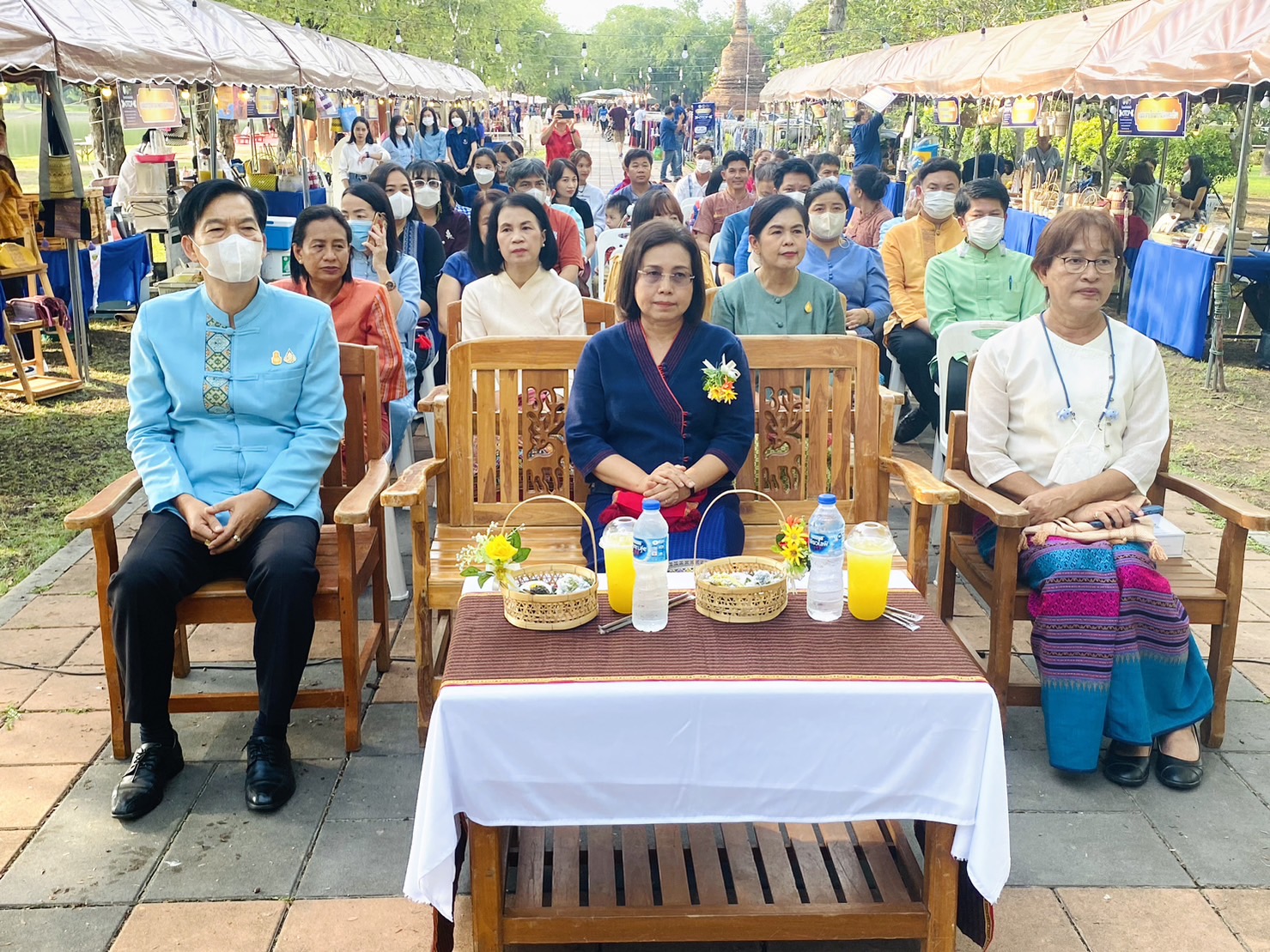 พช.สุโขทัย จัดกิจกรรมทดสอบตลาดของผลิตภัณฑ์ OTOP ที่ได้รับการพัฒนาตามโครงการส่งเสริมกระบวนการเครือข่ายองค์ความรู้ KBO (Knowledge-base OTOP)