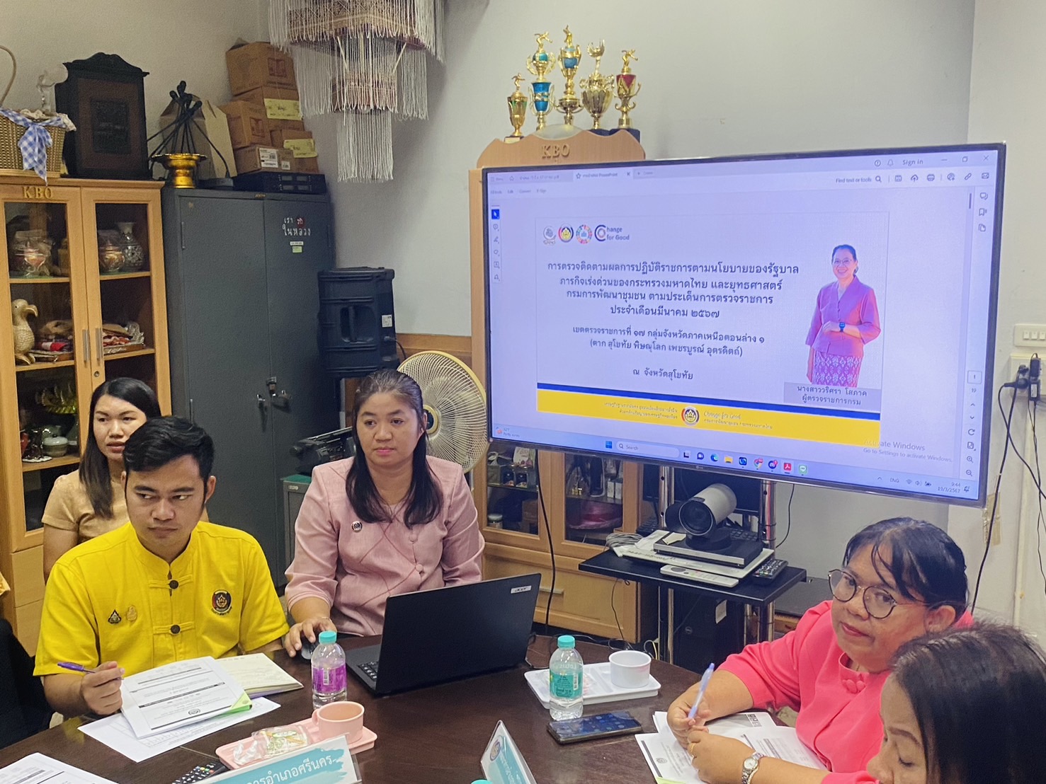 ผู้ตรวจราชการกรมการพัฒนาชุมชนเขตตรวจราชการที่ 17 กลุ่มจังหวัดภาคเหนือตอนล่าง 1 ลงพื้นที่ตรวจราชการจังหวัดสุโขทัย