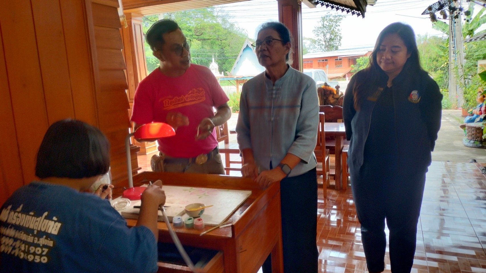 รองผู้ว่าราชการจังหวัดสุโขทัย พร้อมด้วยนางสาววริศรา โสภาค ผู้ตรวจราชการกรมการพัฒนาชุมชนเขตตรวจราชการที่ 17 กลุ่มจังหวัดภาคเหนือตอนล่าง 1 ลงพื้นที่ตรวจราชการจังหวัดสุโขทัย