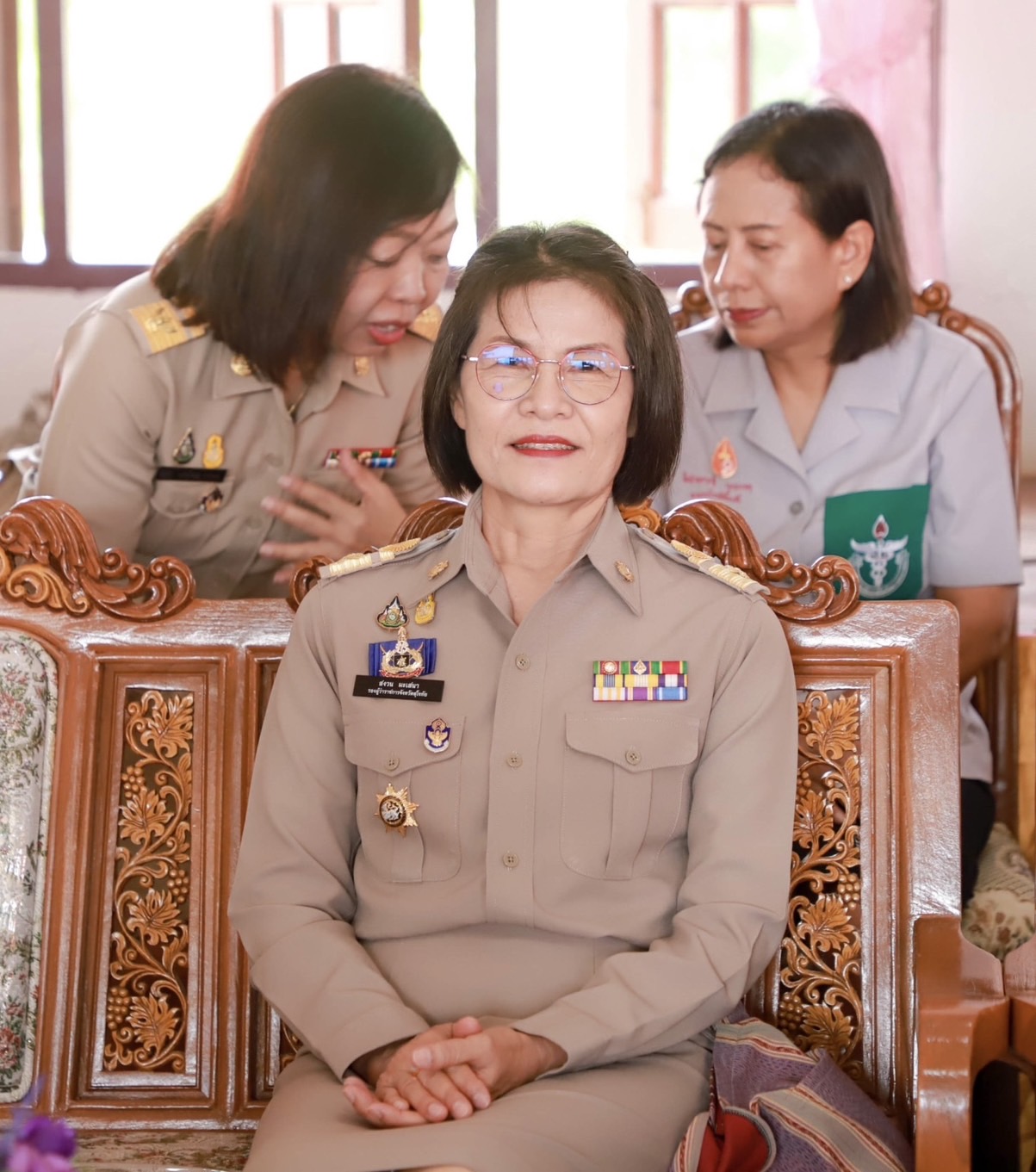 พช.สุโขทัย ร่วมกิจกรรมโครงการ “หน่วยบำบัดทุกข์ บำรุงสุข สร้างรอยยิ้มให้ประชาชน” จังหวัดเคลื่อนที่ ในพื้นที่อำเภอกงไกรลาศ