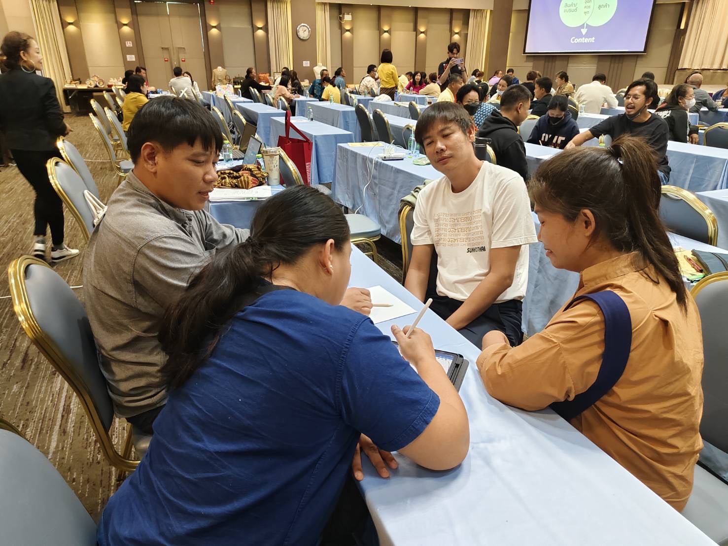 ร่วมโครงการส่งเสริมและพัฒนาการค้าการลงทุนทั้งภายในและระหว่างประเทศให้เป็นระบบ กิจกรรมหลัก พัฒนาผลิตภัณฑ์ OTOP และส่งเสริมการตลาดเชิงรุก กลุ่มจังหวัดภาคเหนือตอนล่าง1