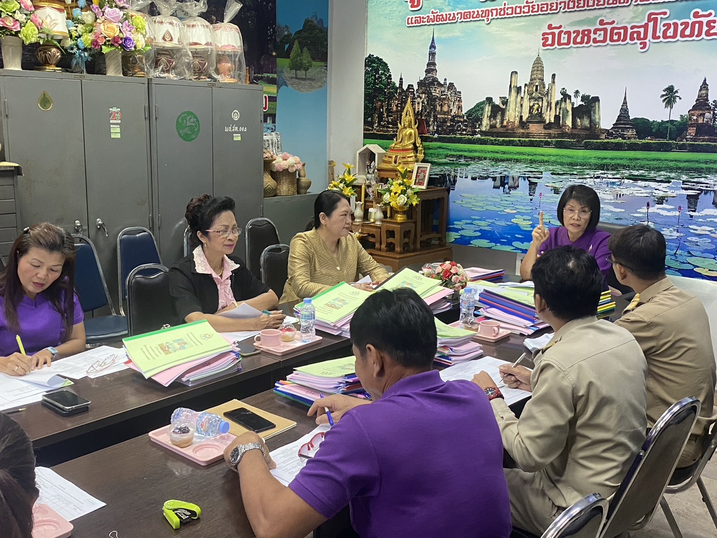 พช.สุโขทัย จัดประชุม คณะกรรมการรับรองมาตรฐานการพัฒนาชุมชน จังหวัดสุโขทัย ประจำปี 2567