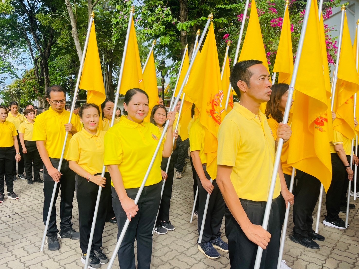 พช.สุโขทัย ร่วมพิธีส่งมอบธงตราสัญลักษณ์ฯ ให้กับจังหวัดกำแพงเพชร ในกิจกรรมเดิน วิ่ง ปั่น ธงตราสัญลักษณ์งานเฉลิมพระเกียรติ พระบาทสมเด็จพระเจ้าอยู่หัวฯ