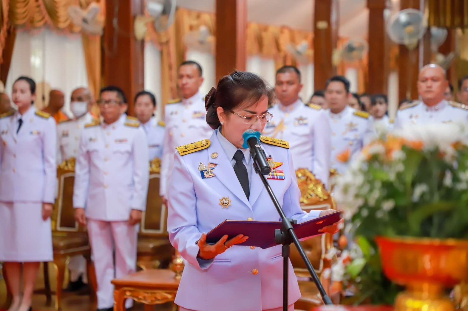 พช.สุโขทัย ร่วมพิธีเจริญพระพุทธมนต์ เฉลิมพระเกียรติสมเด็จพระเจ้าน้องนางเธอ เจ้าฟ้าจุฬาภรณวลัยลักษณ์ อัครราชกุมารี กรมพระศรีสวางควัฒน วรขัตติยราชนารี เนื่องในวันคล้ายวันประสูติ 4 กรกฎาคม