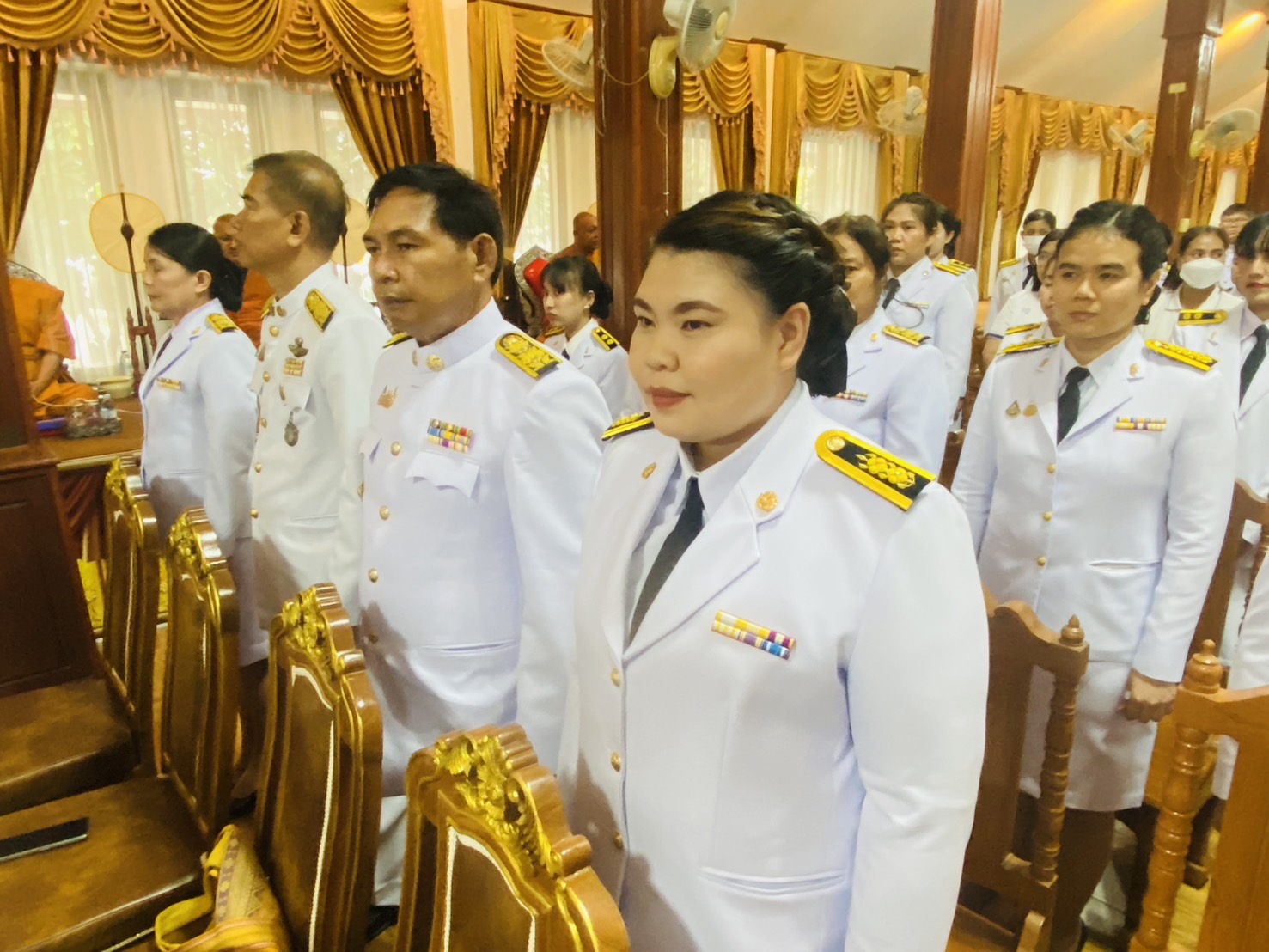 พช.สุโขทัย ร่วมพิธีเจริญพระพุทธมนต์ เฉลิมพระเกียรติสมเด็จพระเจ้าน้องนางเธอ เจ้าฟ้าจุฬาภรณวลัยลักษณ์ อัครราชกุมารี กรมพระศรีสวางควัฒน วรขัตติยราชนารี เนื่องในวันคล้ายวันประสูติ 4 กรกฎาคม