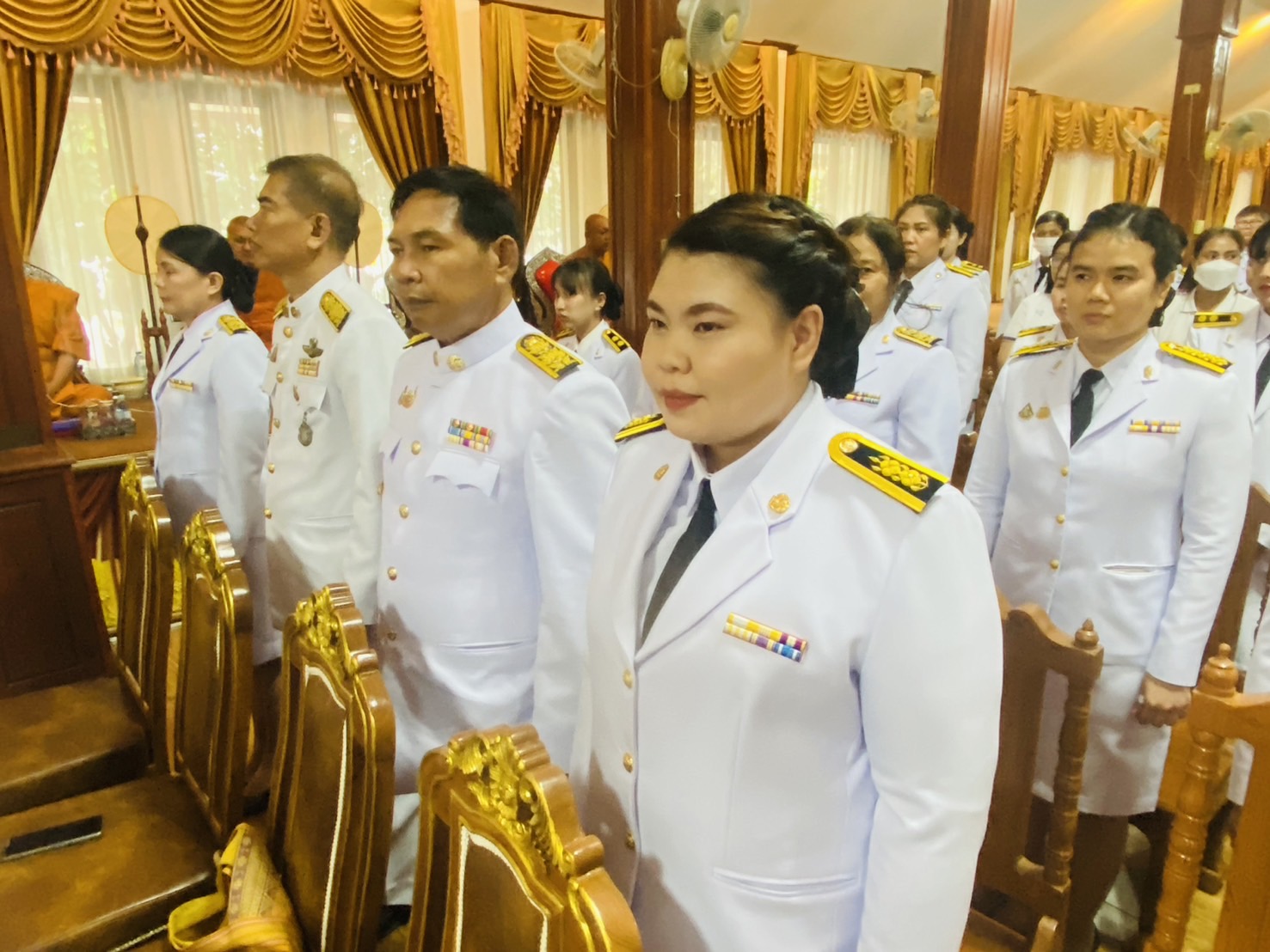 พช.สุโขทัย ร่วมพิธีเจริญพระพุทธมนต์ เฉลิมพระเกียรติสมเด็จพระเจ้าน้องนางเธอ เจ้าฟ้าจุฬาภรณวลัยลักษณ์ อัครราชกุมารี กรมพระศรีสวางควัฒน วรขัตติยราชนารี เนื่องในวันคล้ายวันประสูติ 4 กรกฎาคม