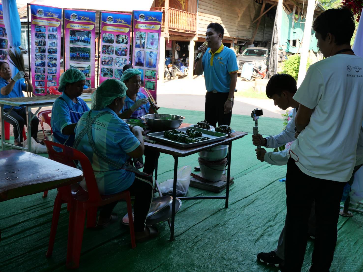 จังหวัดสุโขทัยร่วมจัดกิจกรรม Live Action พื้นที่ตัวอย่างความสำเร็จกองทุนแม่ของแผ่นดินบ้านคลองยาง หมู่ที่ 9 ตำบลท่าฉนวน อำเภอกงไกรลาศ จังหวัดสุโขทัย ในงาน Sustainability Expo 2024 (SX 2024)