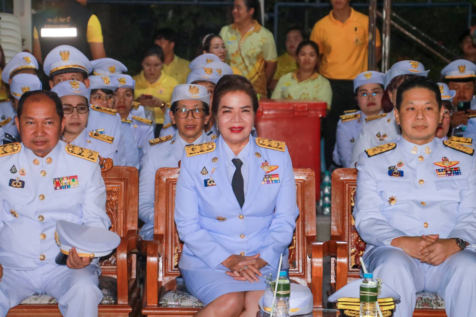 พัฒนาชุมชนสุโขทัยร่วมพิธีรับไฟพระฤกษ์และพระประทีปพระราชทาน เพื่อลอยเป็นปฐมฤกษ์ในงานประเพณีลอยกระทง เผาเทียน เล่นไฟ จังหวัดสุโขทัย ประจำปี 2567