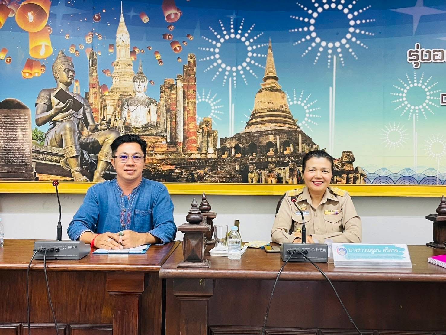 พัฒนาชุมชนสุโขทัยจัดประชุมผู้ผลิต ผู้ประกอบการ OTOP จังหวัดสุโขทัย ประจำปี 2568