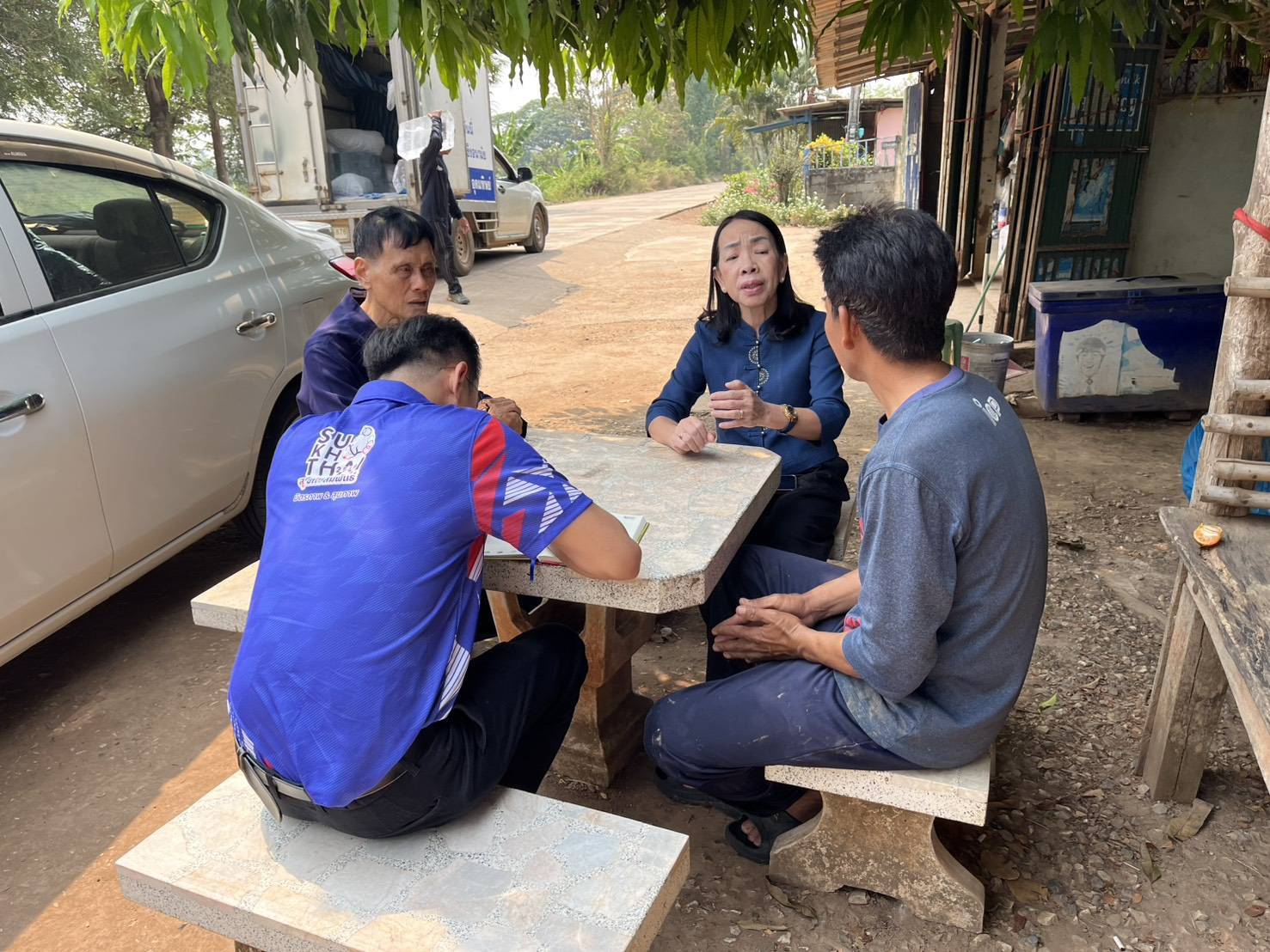 พัฒนาชุมชนสุโขทัยติดตามผลการรับทุนประกอบอาชีพ ของผู้ผ่านการบำบัดยาเสพติดในพื้นที่อำเภอศรีนคร